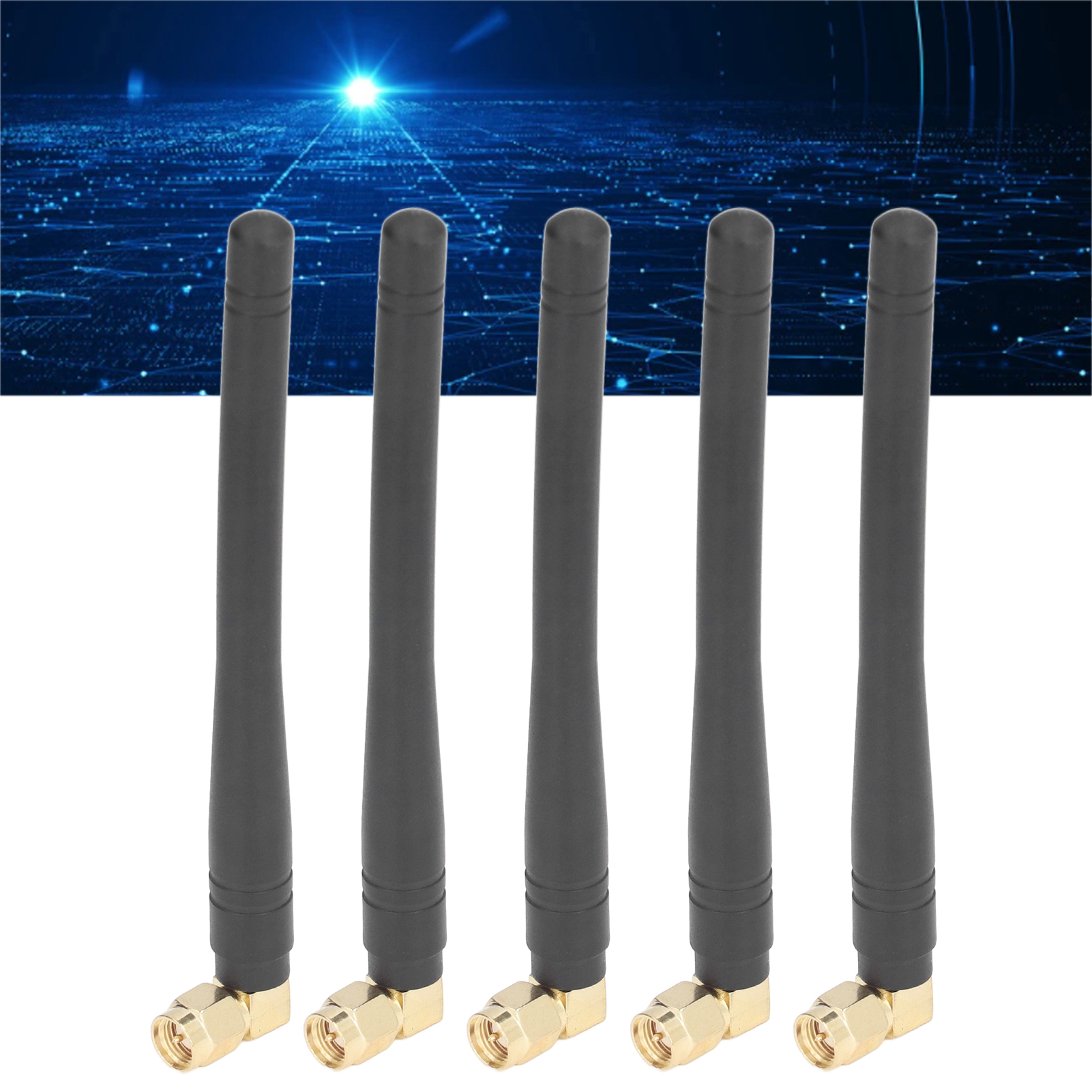 Gummibeschichtete Breitbandantenne, Vollständig Wasserdichte Hochleistungsantenne, 5g-winkelstabantenne Aus Gummi, Sma-winkel-innenstift.