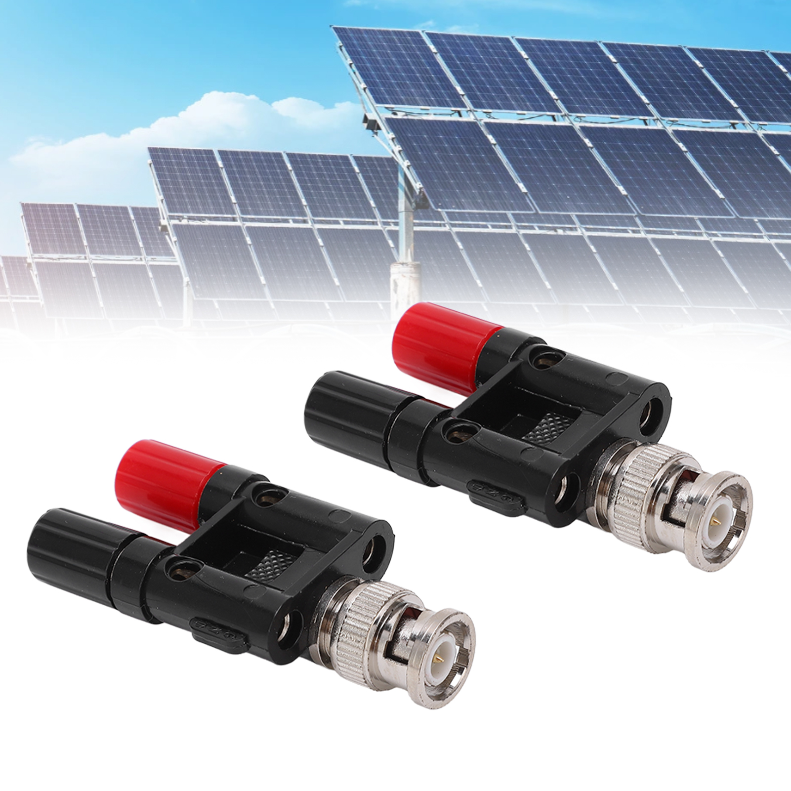 Bnc-adapter J.20023, Bnc-stecker Auf Zweireihige Klemmenleiste, Geeignet Für 4 Mm Bananenstecker, Paarweise Erhältlich.