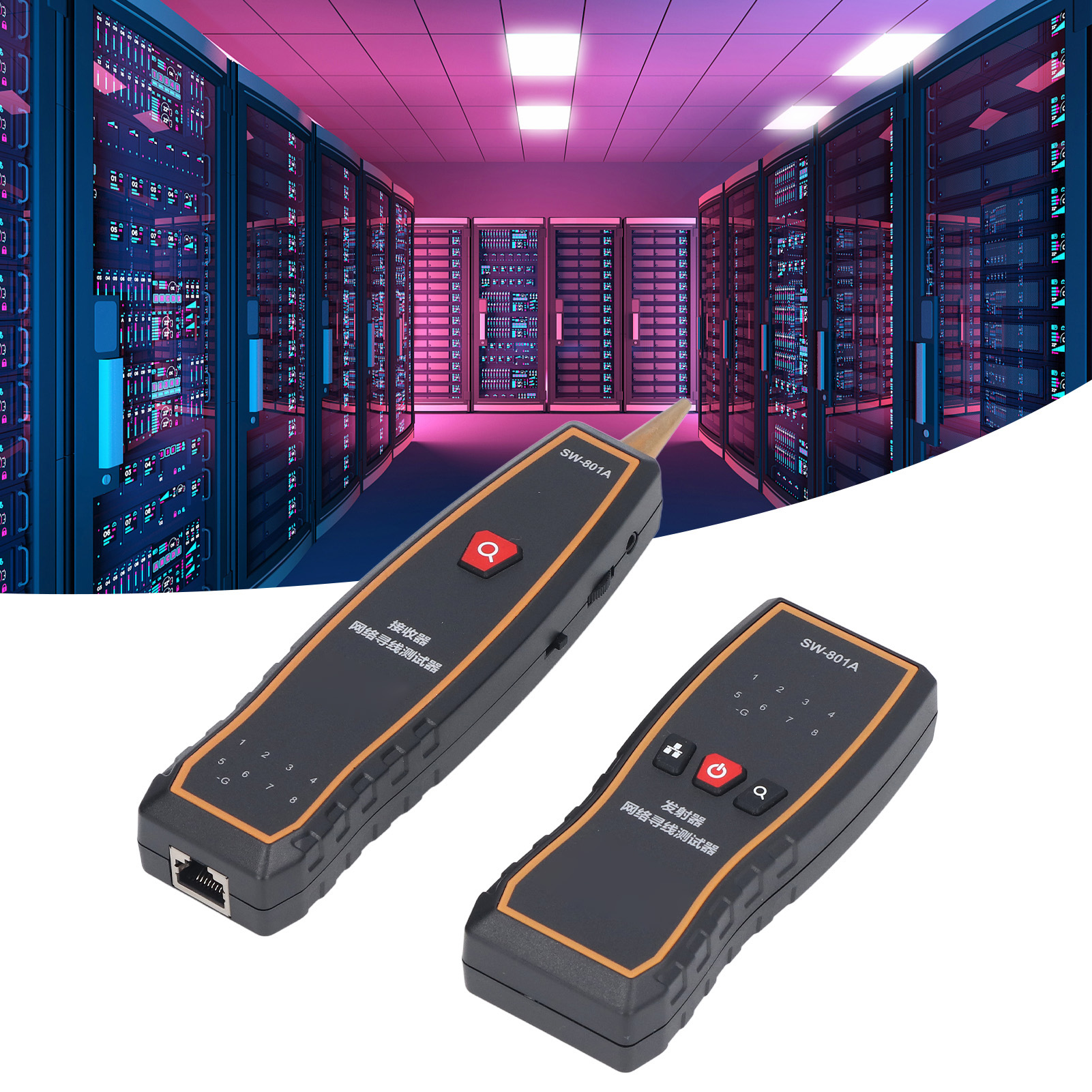 Sw-801a Multifunktionaler Kabeldetektor Für Netzwerkkabel, Telefonkabel Und Elektrische Leitungen Kabelprüfer Für Stromführende Kabel Störfestigkeitsprüfer