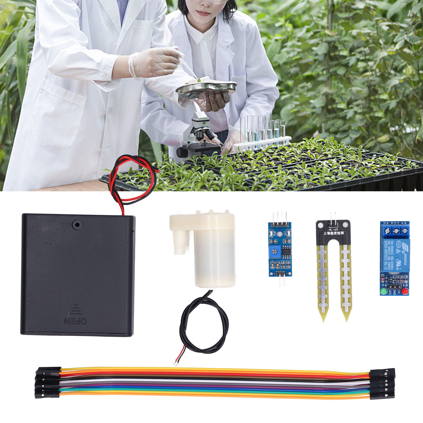 Diy-bausatz Für Eine Automatische Bewässerungspumpe Und Ein Bewässerungsmodul Mit Bodenfeuchtigkeitserkennung Und Automatischer Bewässerung/pumpfunktion