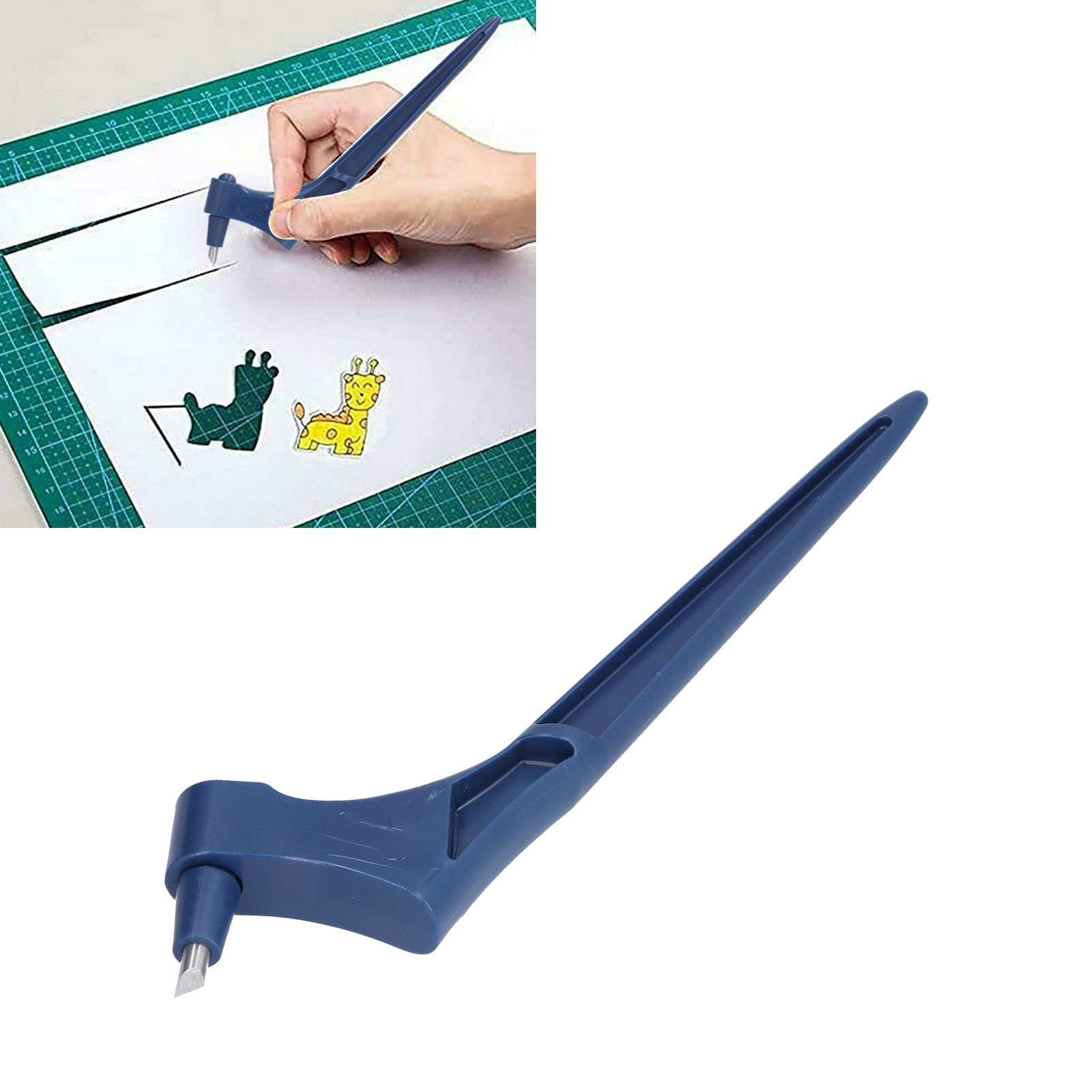 Tragbares Tranchiermesser, Präzisionsmesser, Dunkelblau