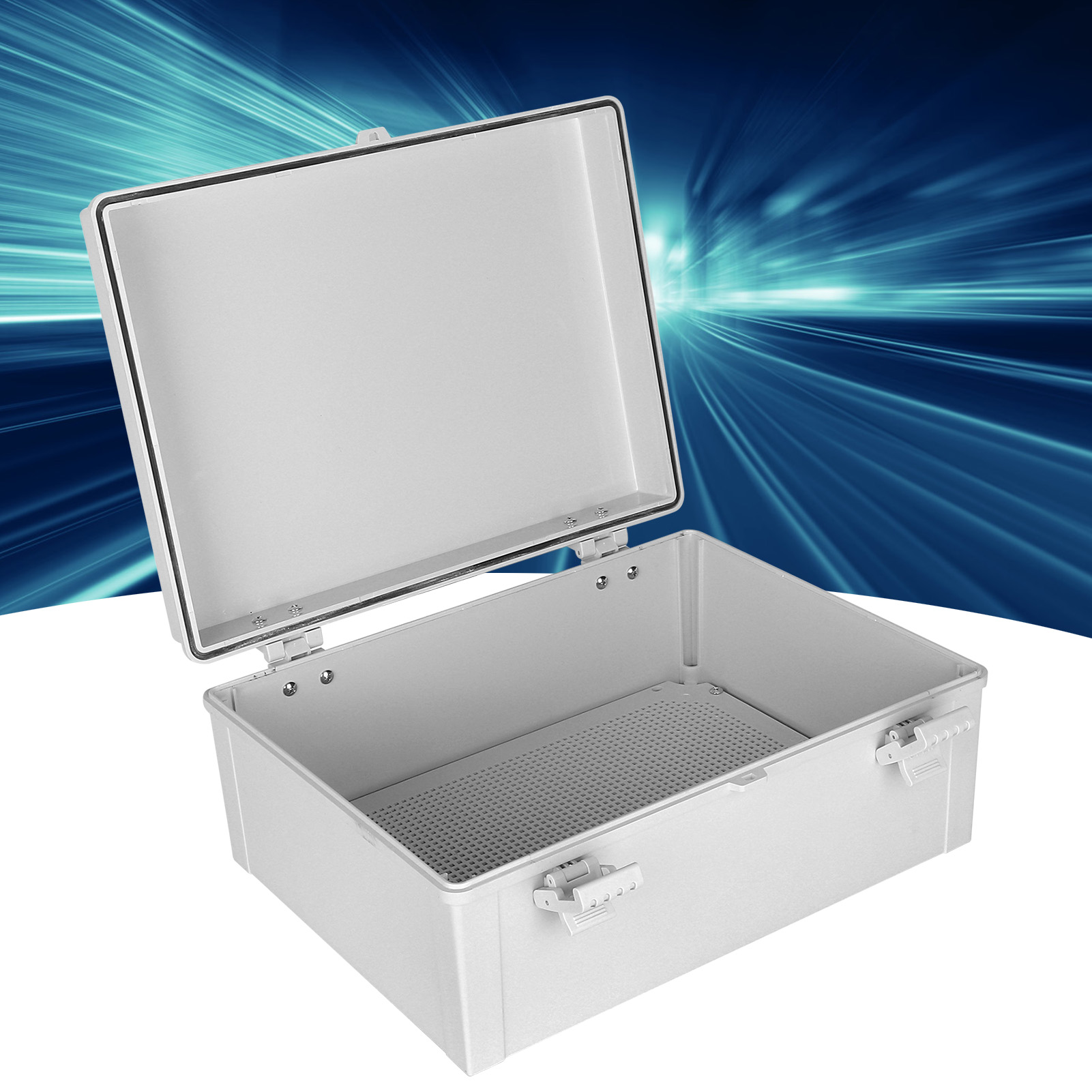 Wasserdichte Außen-basisbox 400 X 300 X 170 Mm Mit Schlaufe Und Clip, Kunststoff-verteilerkasten, Transparenter Anschlusskasten, Wasserdichter Steuerkasten, Überwachungskasten