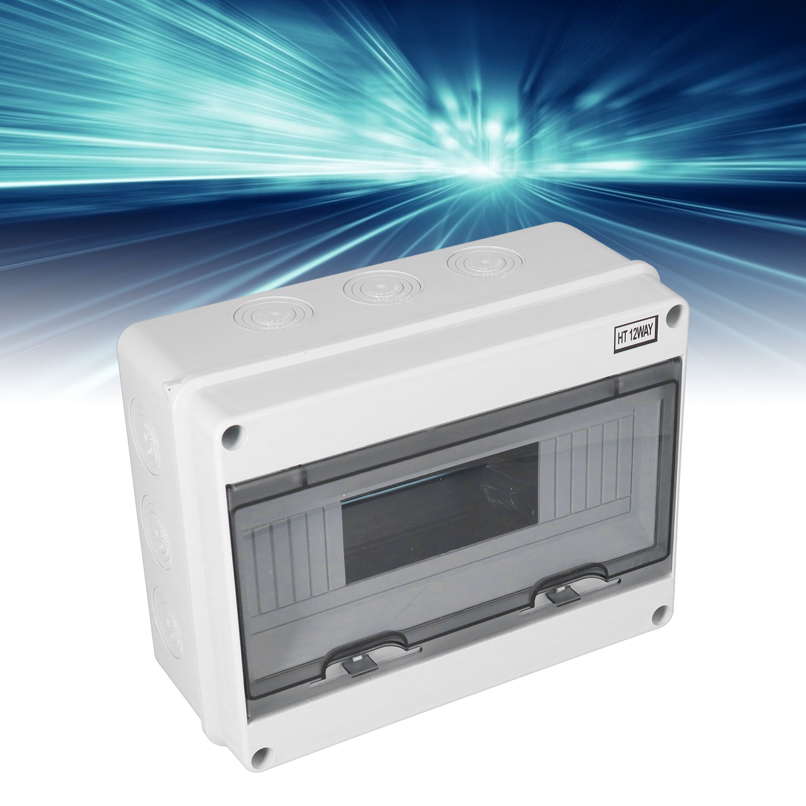 Elektrischer Verteilerkasten Mit Transparenter Kunststoffabdeckung, Ip65 Abs, Für Innen-leitungsschutzschalter, 12 Kanäle.