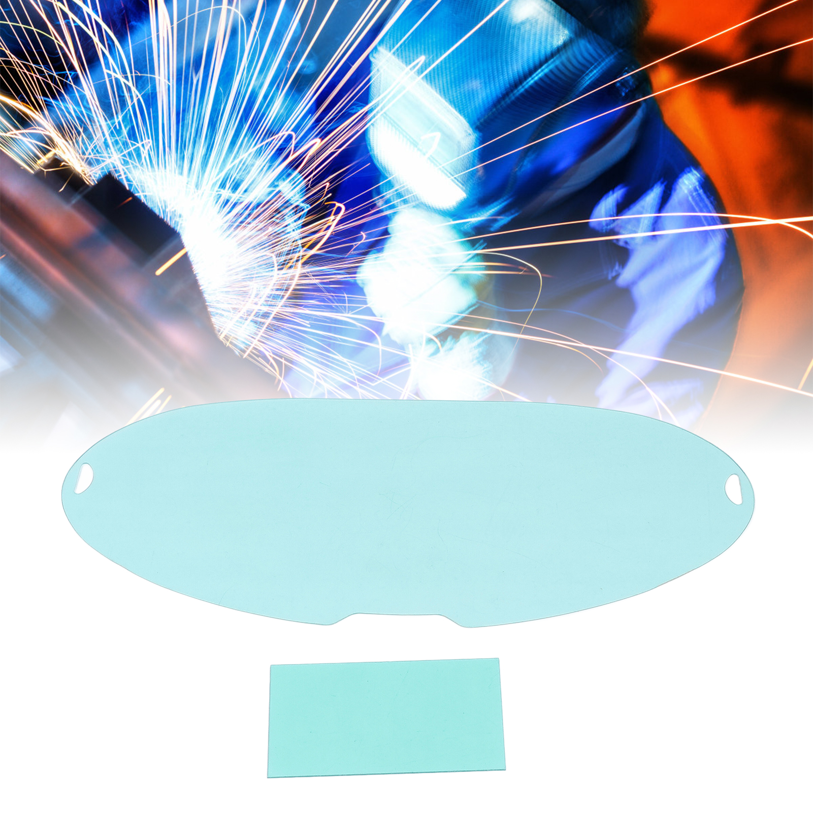 Transparente Schutzplatte Für Schweißhelm, Ersatzgläser: 3 Runde Außenscheiben + 2 Innenscheiben, 105,365,8 Mm.