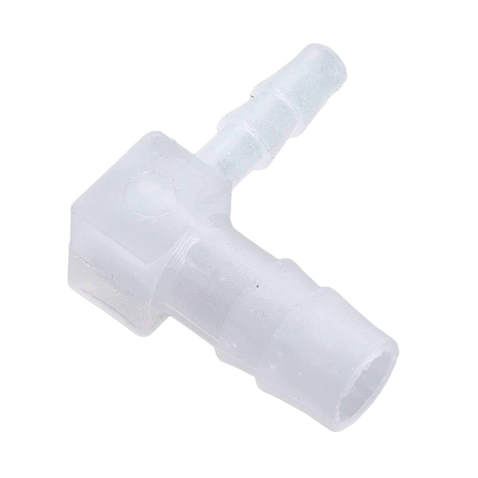 Packung Mit 10 Stück Zu Verkaufen: 90-grad-winkelstück Aus Pagodenförmigem, Lebensmittelechtem, Transparentem Kunststoff, 8 X 4 Mm.