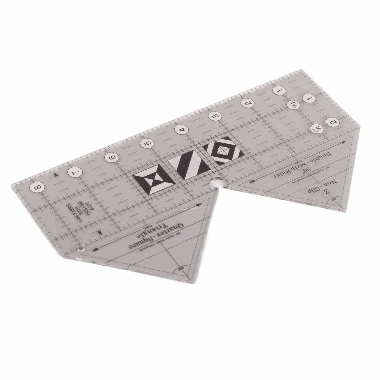 Acryl-maßband 45°/60°/90°, Mess- Und Schneidelineal Zum Nähen Und Quilten, Schneidelineal Für Büro Und Heimwerker, 90°, 20 Cm (8 Zoll).