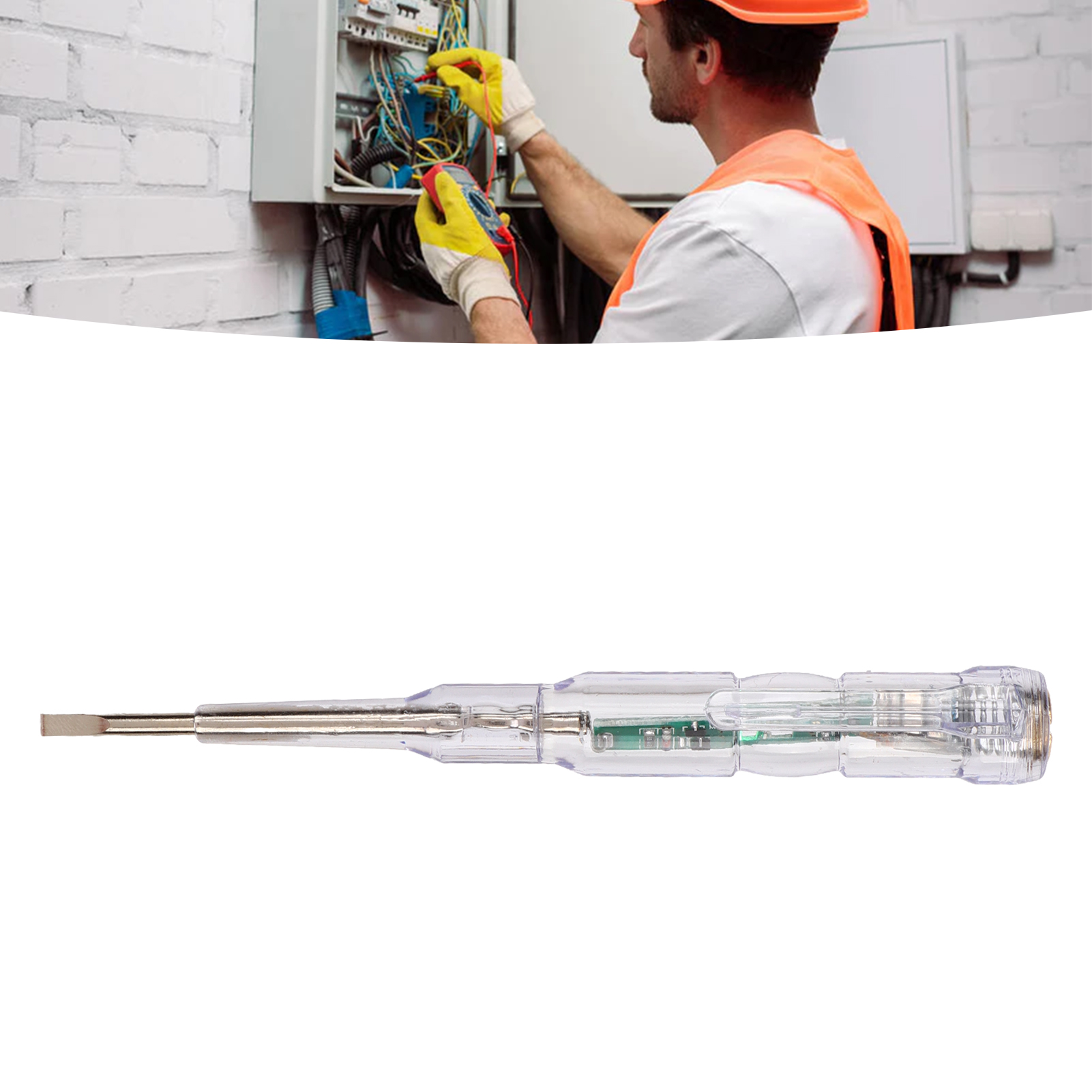Elektrischer Schraubendreher-tester 70-250v Mit Kontrollleuchte, Sensor Und Spannungsprüfschraubendreher