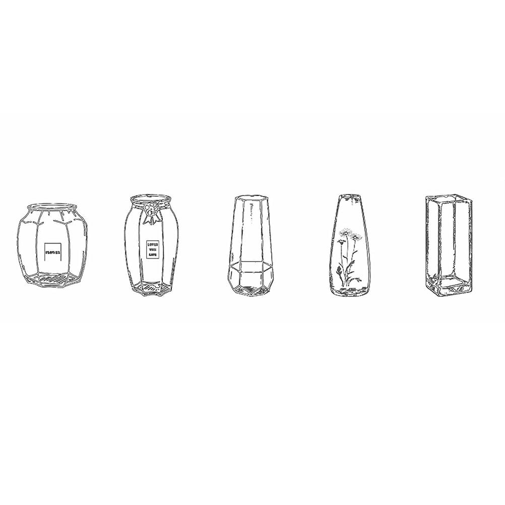 20 Selbstgemachte Lesezeichen Aus Glas Mit Trockenblumen, Transparente Artikel Zum Dekorieren Von Zeitungen Und Taschen, Pet-aufkleber Für Blumenarrangements