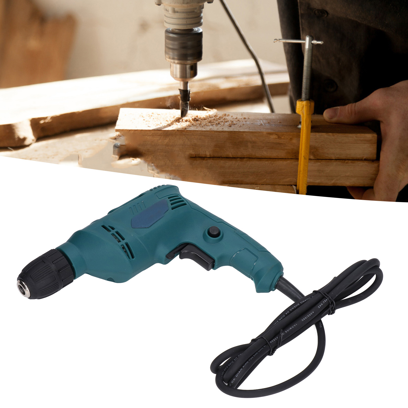 Elektrische Bohrmaschine (220 V), 3–10 A, Rechts- Und Linkslauf, 10-mm-multifunktionsbohrer, Elektrischer Schraubendreher, Heimwerkerwerkzeug, 580 W