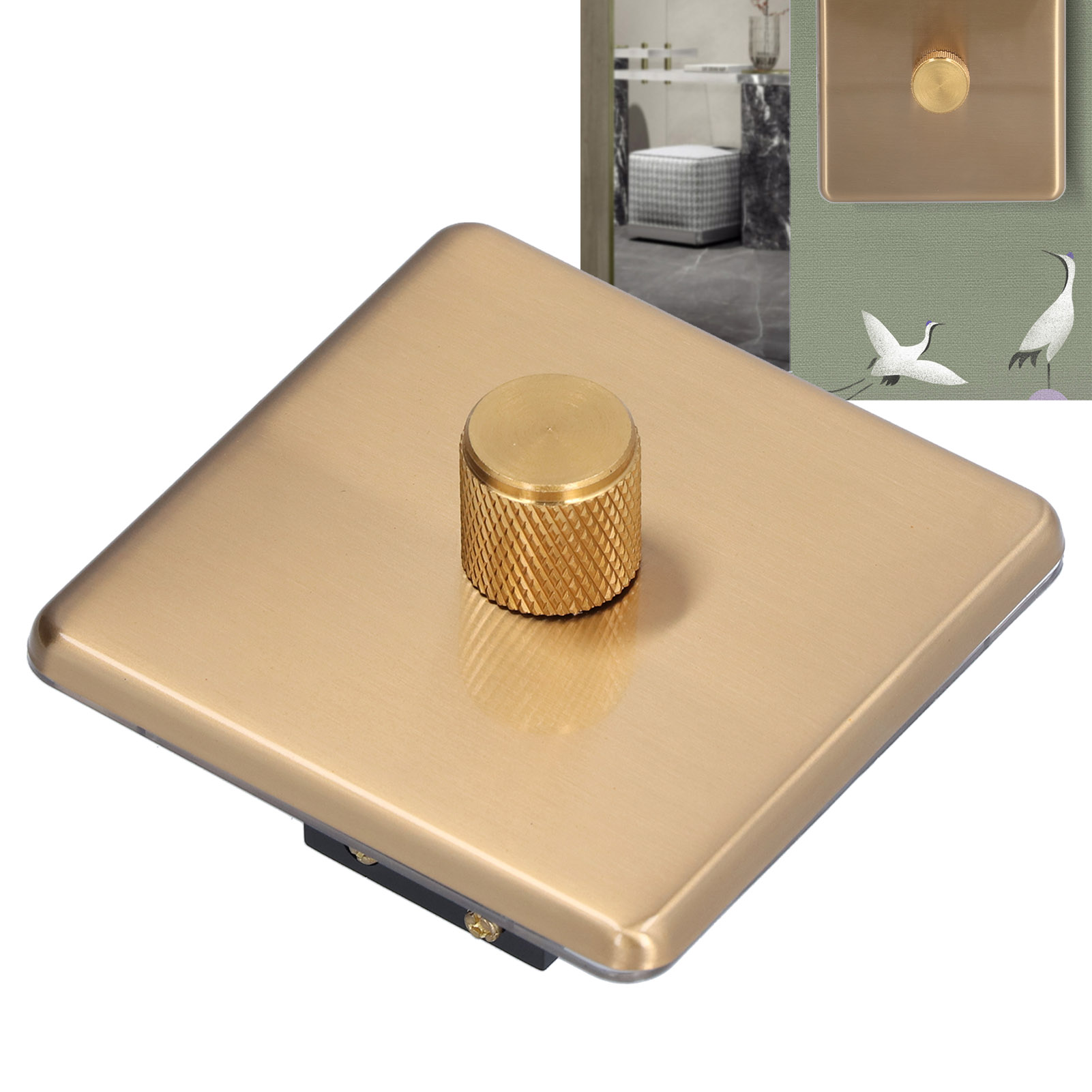 Ac220v Gold Panel Drehdimmerschalter Mit Einzeldimmfunktion