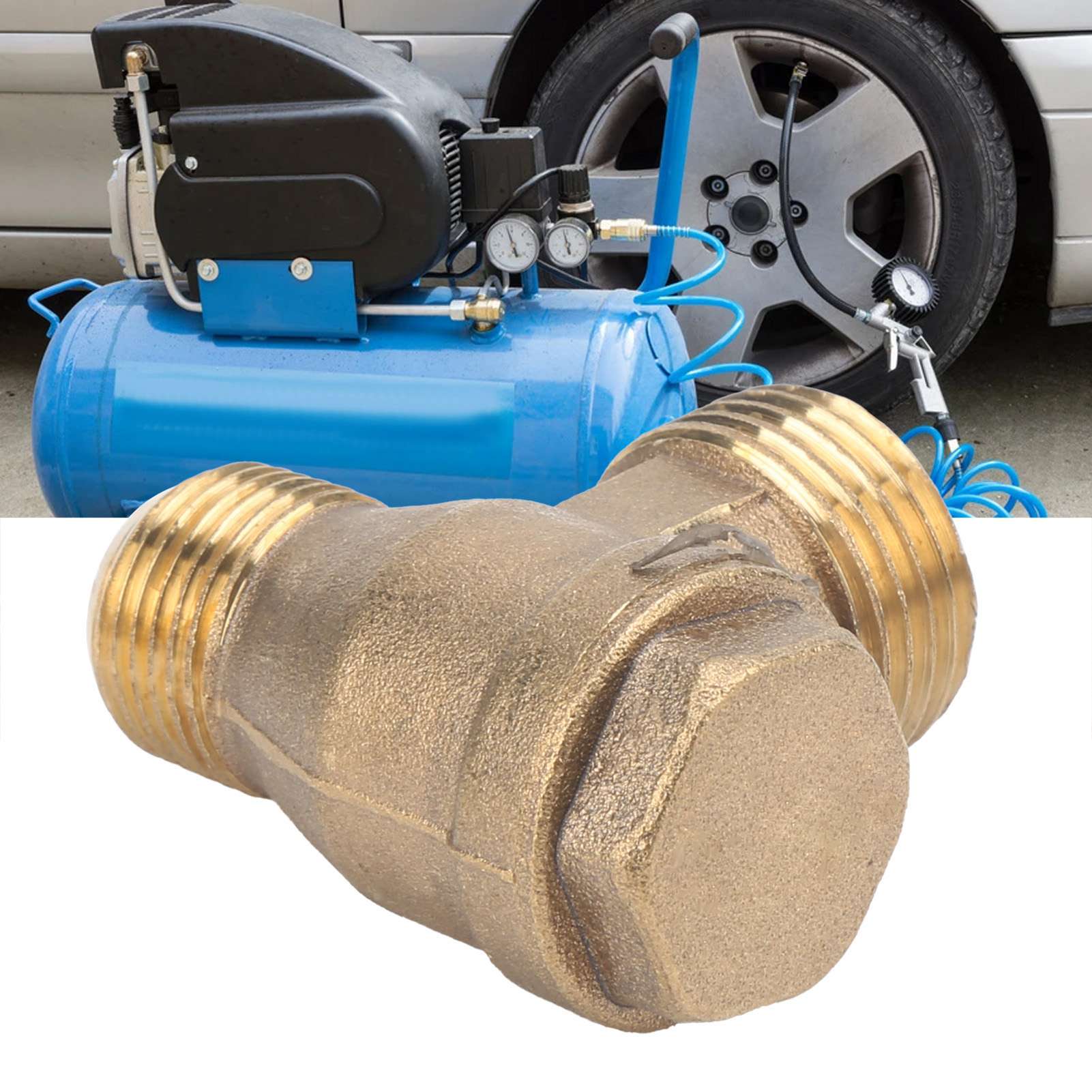 1/23/8 Bidirektionales Rückschlagventil Für Kompressoren Und Luftpumpen, Geräuscharme Ölfreie Luftpumpen, Rückschlagventil Komplett Aus Kupfer.