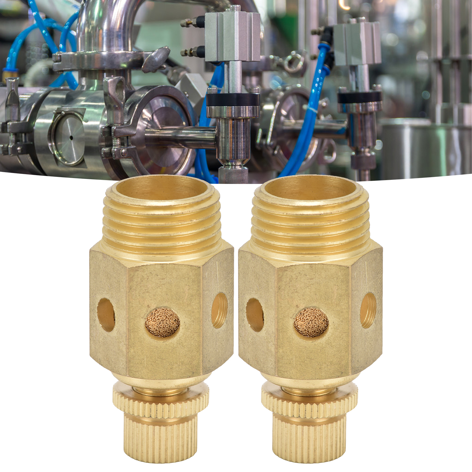 2 Stück/ein Psc-04 Schnellverschluss-pneumatikschalldämpfer Mit Einstellbarem Durchfluss