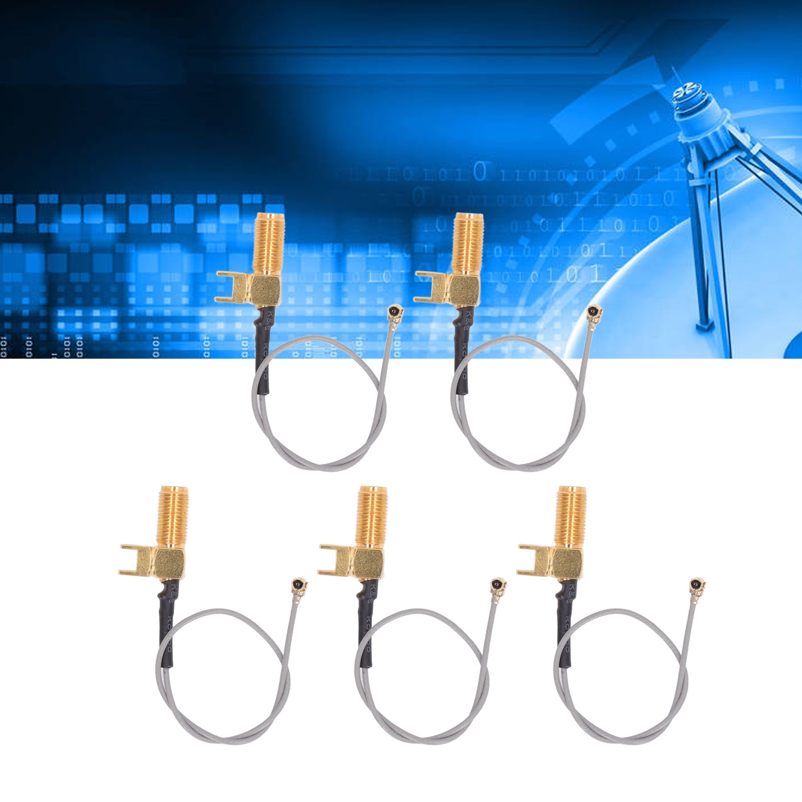 Ipx-auf-sma-winkelstecker, Außengewinde, Innenloch-anschlusskabel, Ipx-auf-sma-steckverlängerungskabel 1.13, Verkauft In 5er-packs.