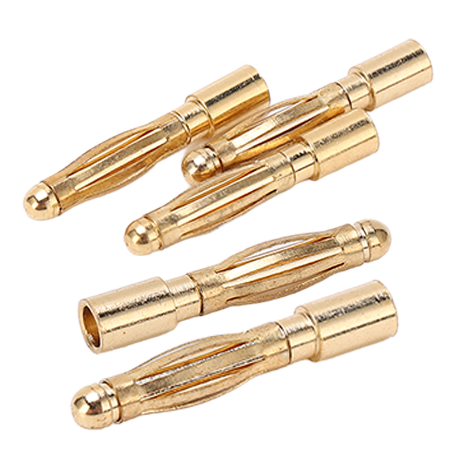Laternenstecker 2,0 Mm, Vernickelter Bananenstecker Aus Reinem Kupfer, Zubehör Für Flugsteuerung/modellflugzeug, Länge 14,5 Mm, 12,027 Mm, Verkauft In 10er-packungen.
