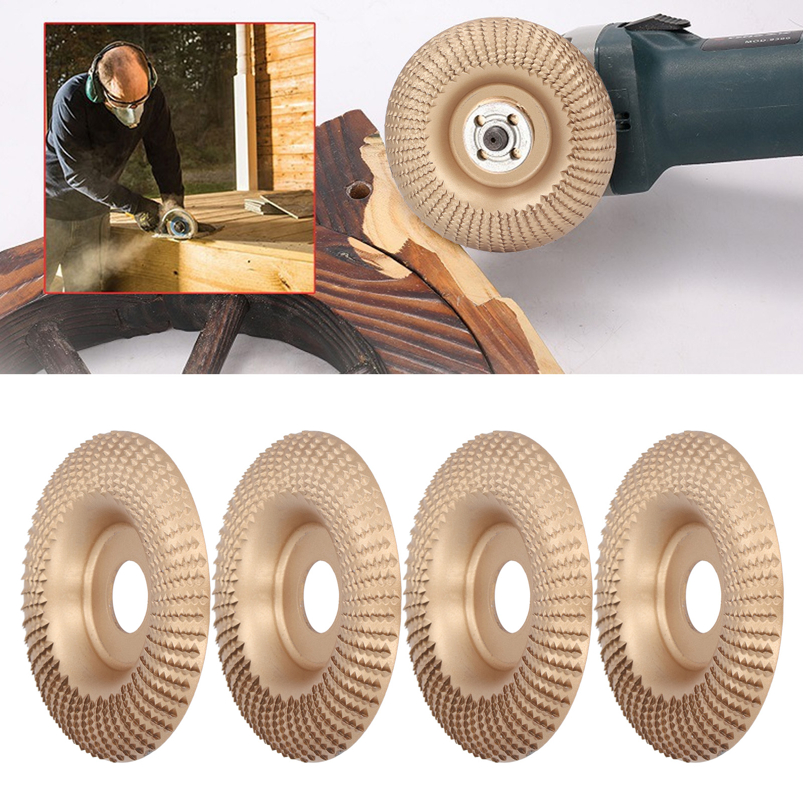 16-mm-winkelschleifscheibe Für Holzbearbeitung, Zum Schärfen Und Polieren (gold)