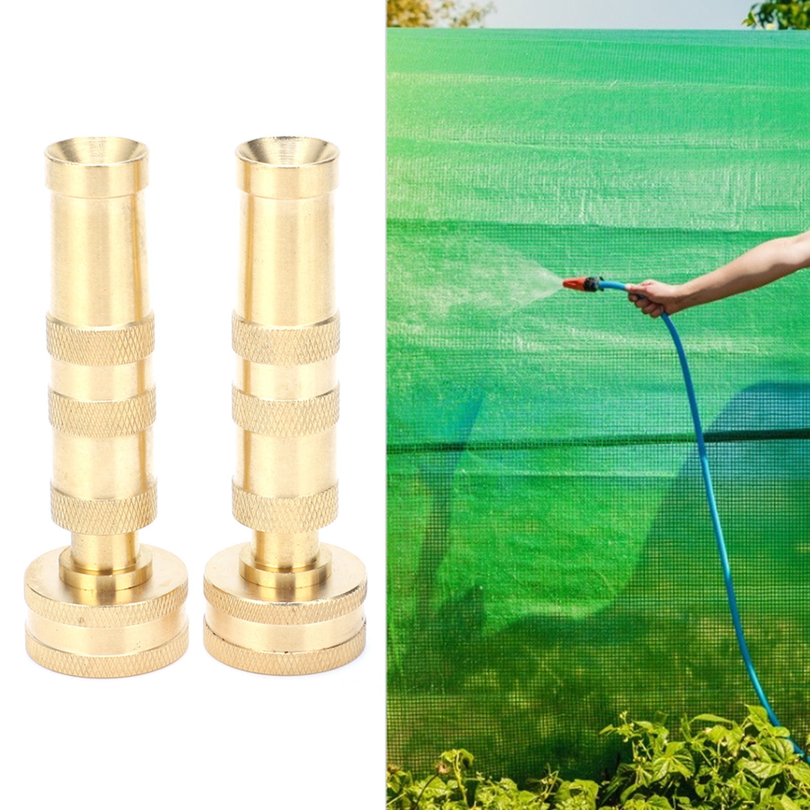 Schlauchanschluss Aus Massivem Messing, 3/4"-drehanschluss, 2 Packungen Robuste Gartenschlauchanschlüsse Aus Messing Mit 10 Gummidichtungen