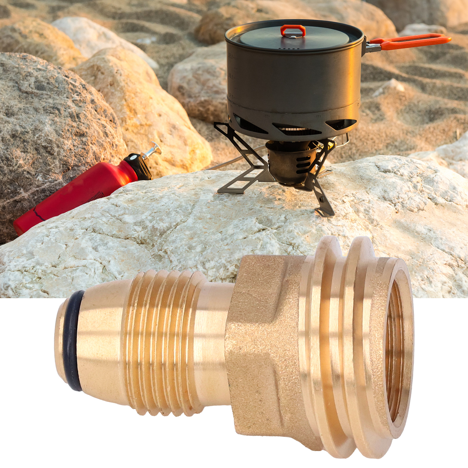 Propangasflaschenadapter, Ideal Für Camping Und Outdoor-aktivitäten, Propangas-füllanschluss, Gasherdadapter.