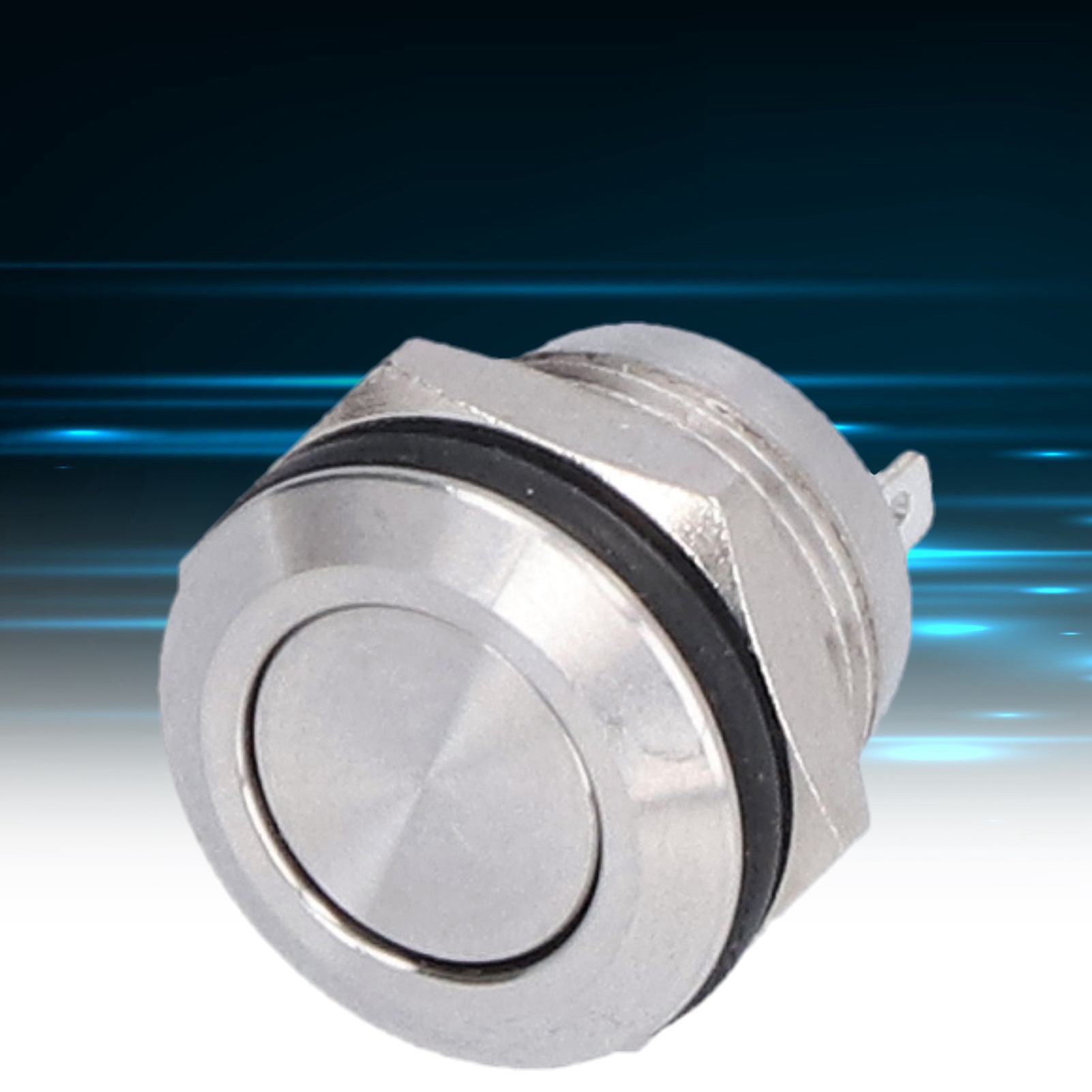 Verkauft In 5er-packs: 12/16/19/22/25 Mm Ultrakurzer Metall-touch-taster, Selbstrückstellend, Momentanfunktion, Ultradünn, Wasserdicht, 12 Mm.