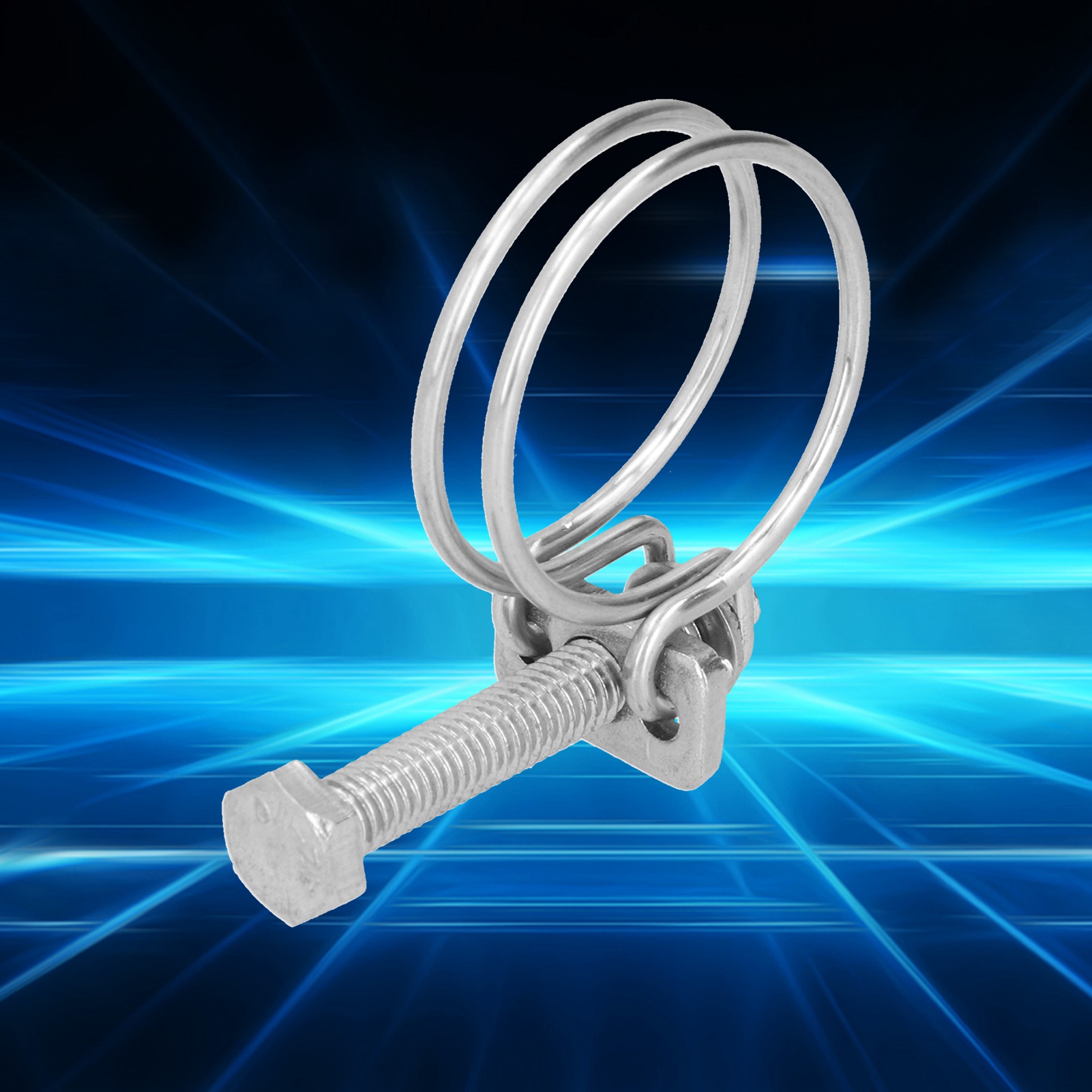 Doppeldraht-schlauchschellen Aus Edelstahl 201, Befestigungselemente, Klemmen, Rohrhalterungen, Rohrschellen Für Elektroöfen, Rohrbefestigung 19–22 Mm
