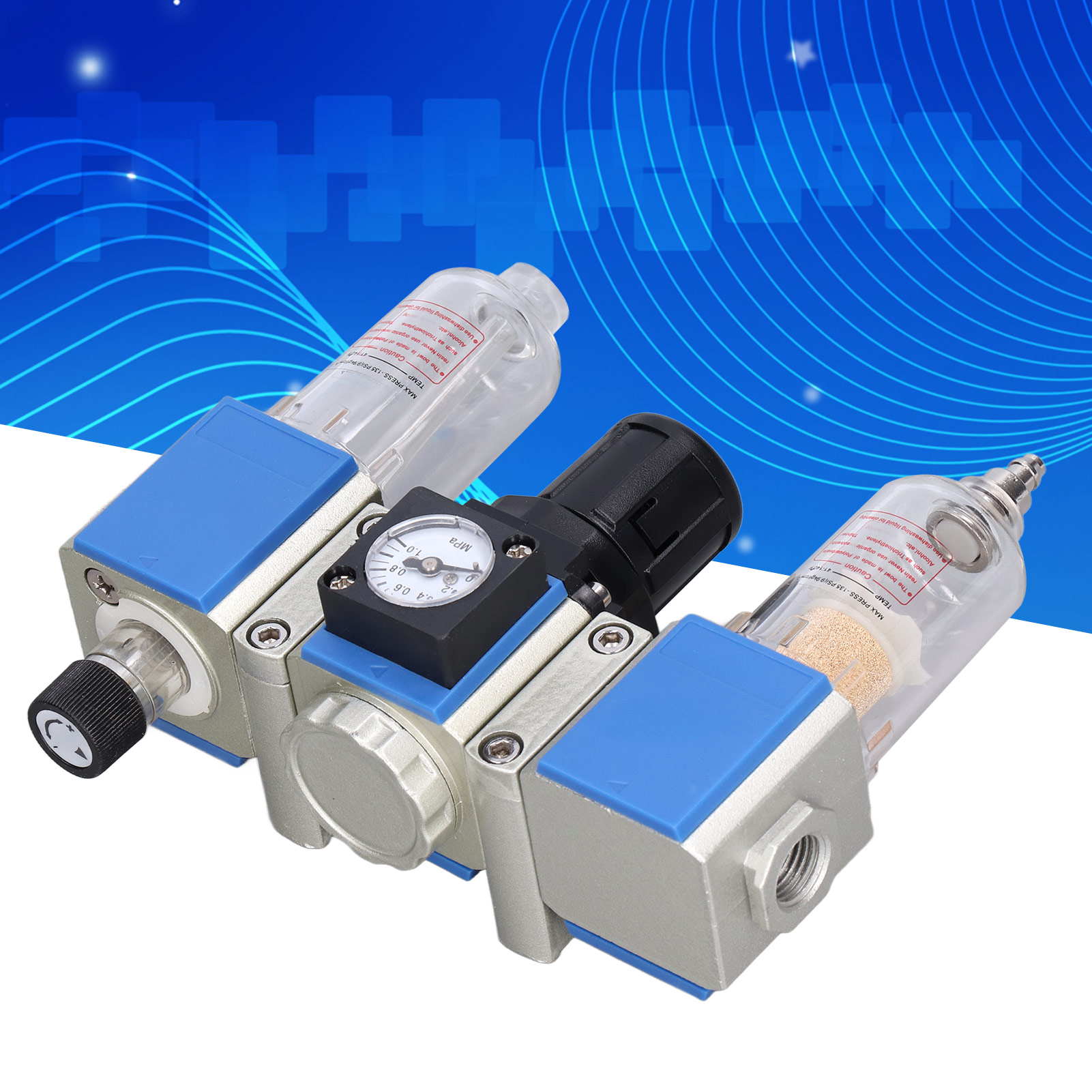 Airtac Gc200 Kombinationsluftfilter, Gc200-06 Dreifachfilter