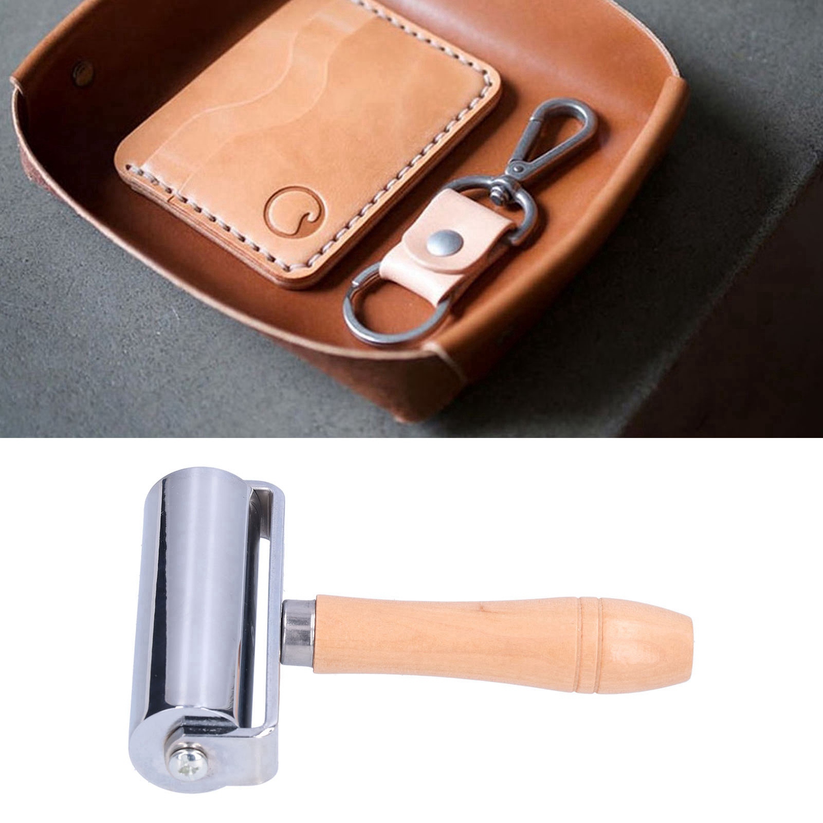 Walzenpresswerkzeug Für Leder, Manuelles Kantenpresswerkzeug, Großformat 100 Mm