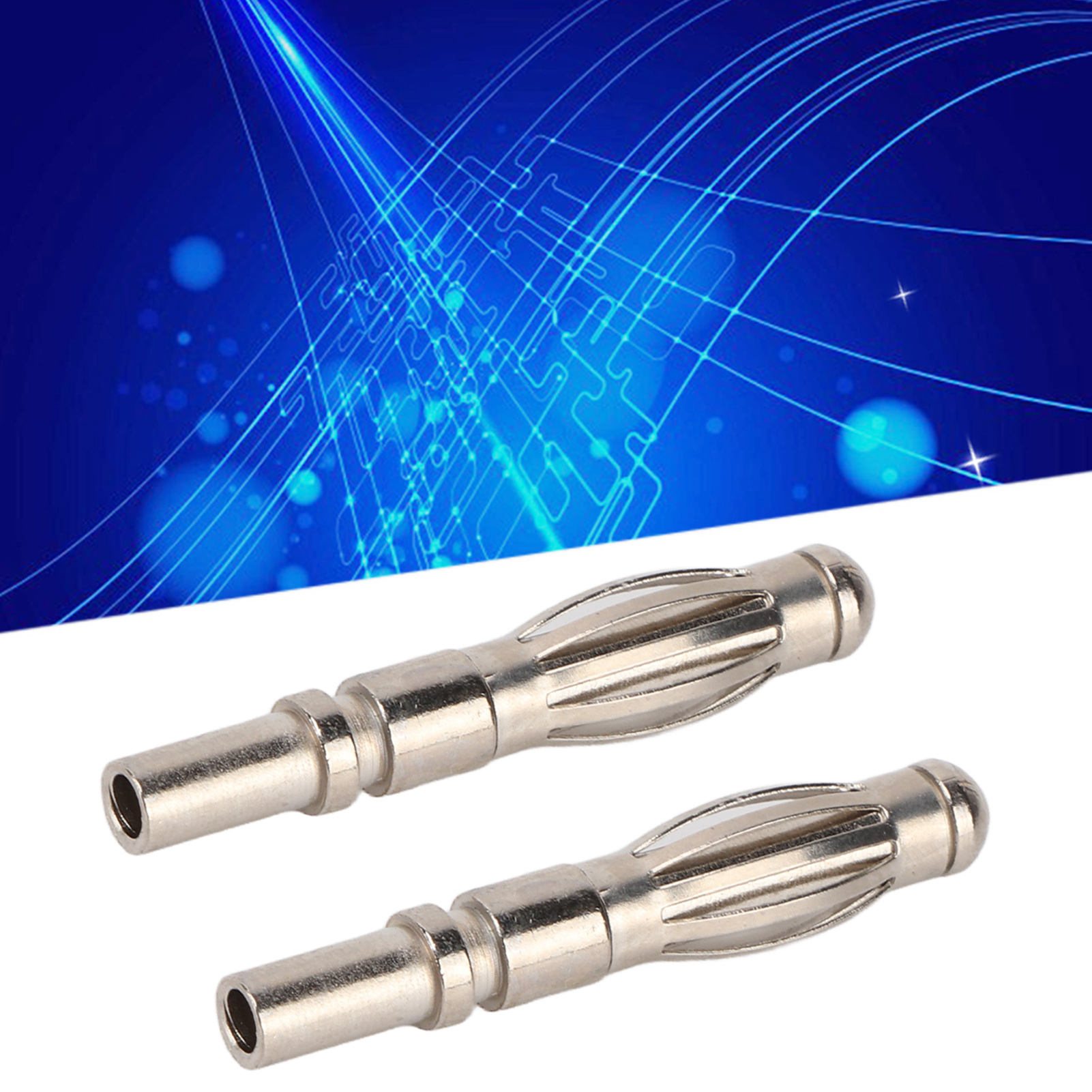 21.120 4 Mm Bananenstecker Für Laternen, Prüfstift Aus Reinem Kupfer, Verlöteter Runder Metallverbinder, Männlicher Klemmenblock