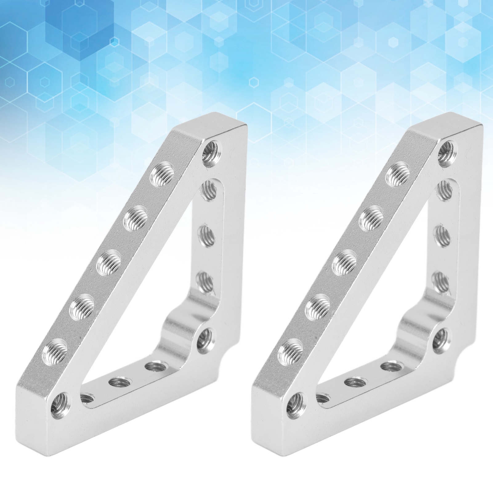 3204-0002-0001 Los Mit 2 Stück Zu Verkaufen, 43 Mm X 43 Mm Mehrlochverstärktes Dreieckiges Stützroboterzubehör Mit Rechten Winkeln