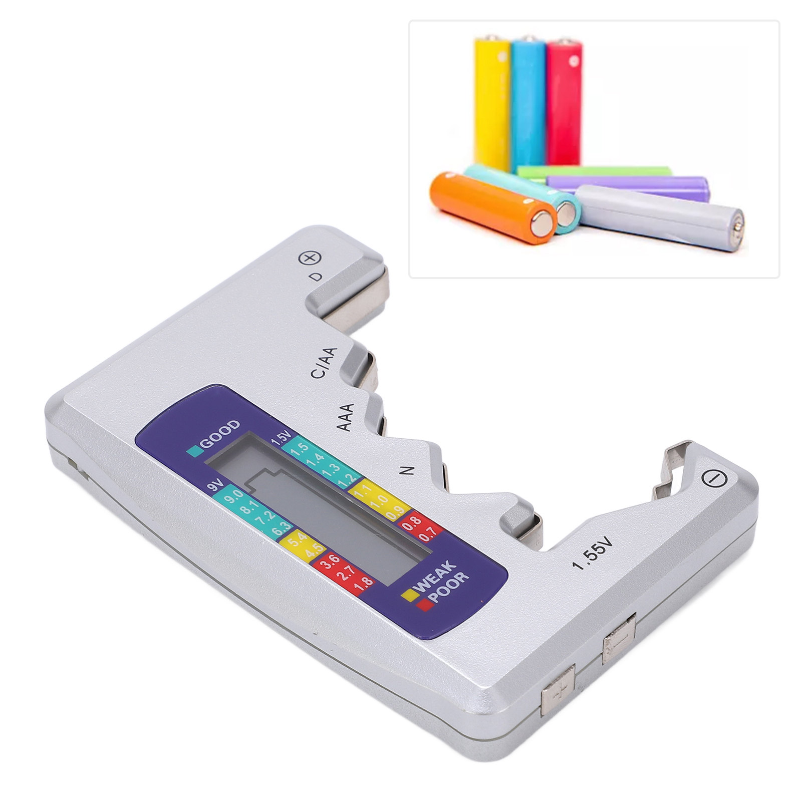 Digitalanzeige-batterieladestandsanzeige, Batterietester