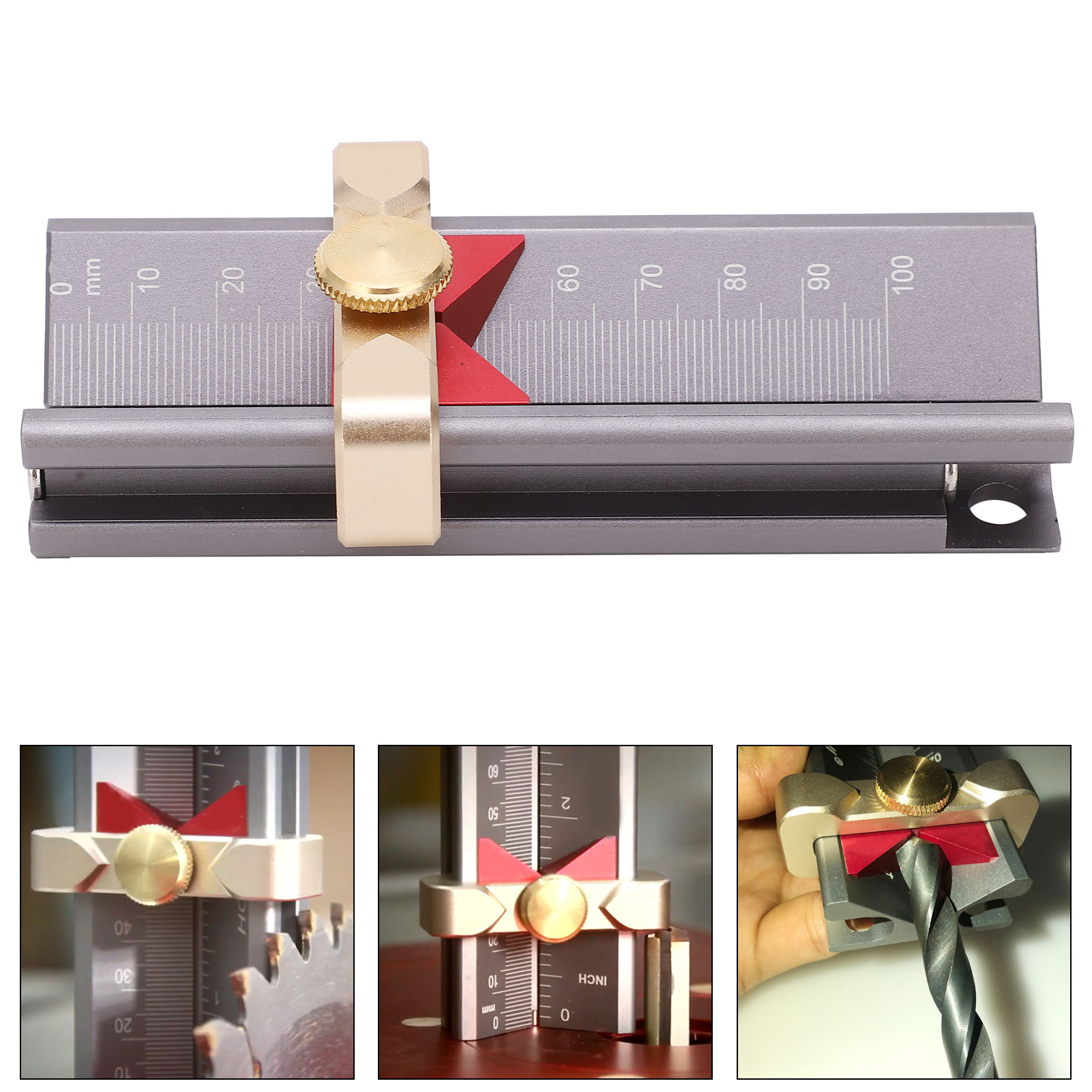 Höhenmesser Für Holzbohrer, Multifunktionaler Höhenbegrenzer Für Kreissägen