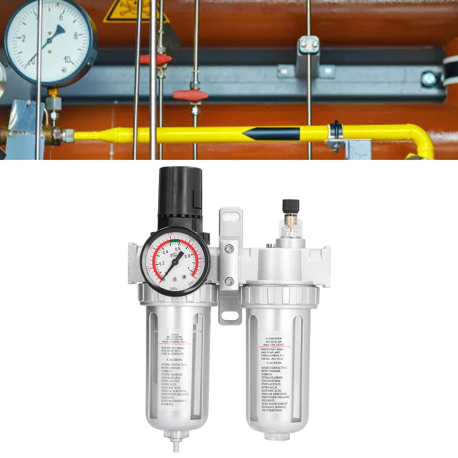 Sfc200 400 Ölfilter-druckminderungsventil, Sfc200 Filter-druckregelventil