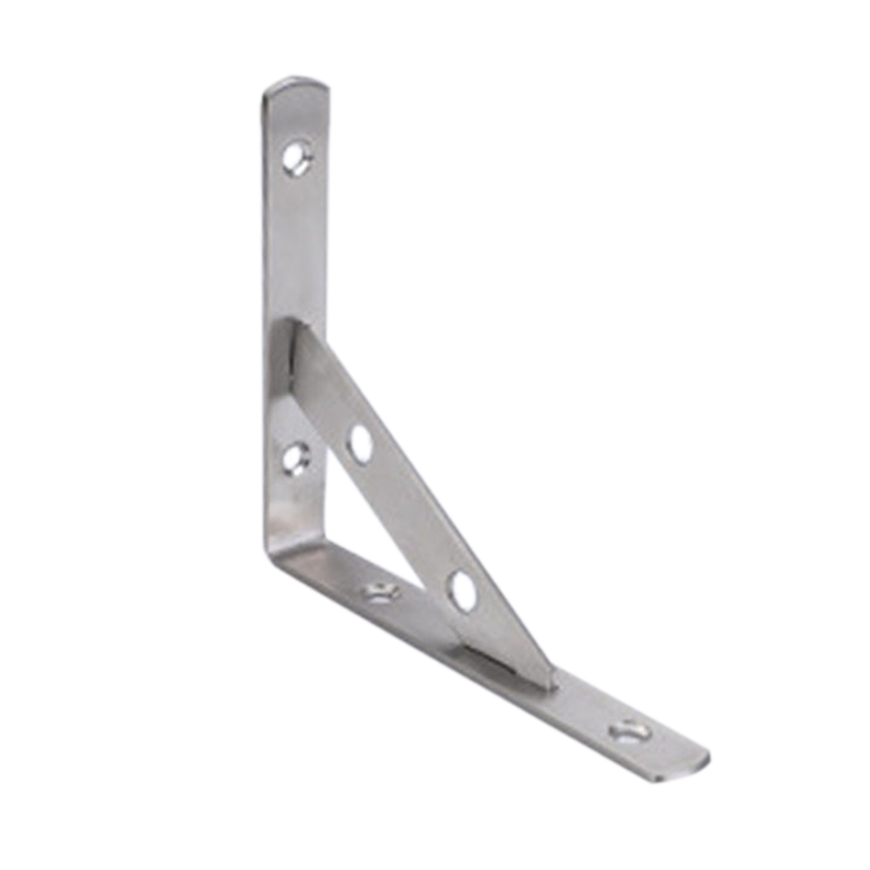 Dicke Dreieckige Edelstahlhalterung Für Wandregale, Abnehmbare Rechtwinklige Dreieckhalterung, 3 Mm Dick, Abnehmbar 150 Mm (6 Zoll), Inklusive 6 Spreizdübeln Aus Reinem Eisen (40 Mm).