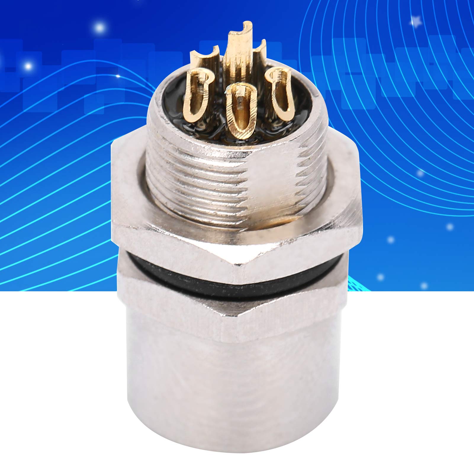 M8-b-s6 Frontbuchse Mit Wasserdichtem M8-stecker