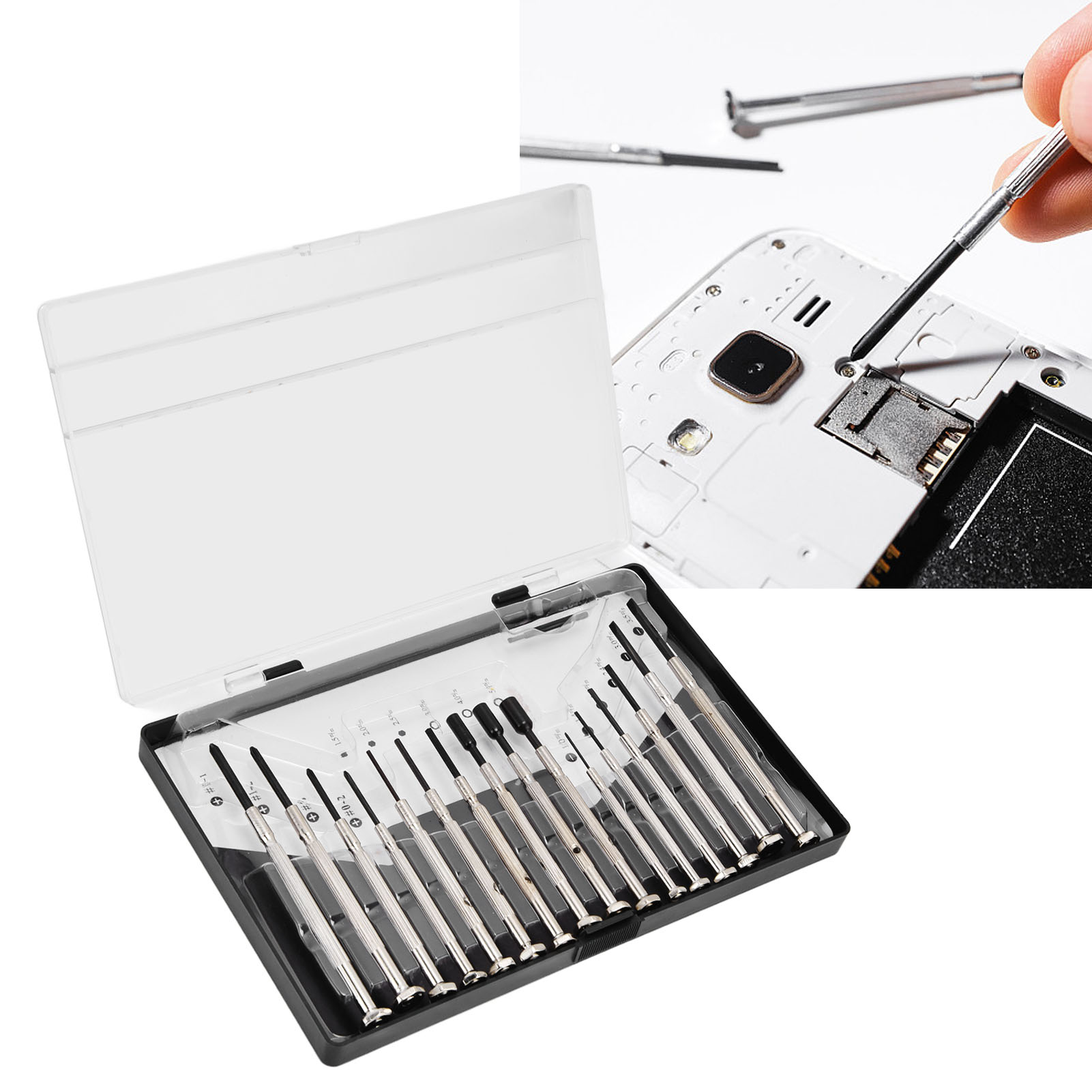 Kreuzschlitz- Und Schlitzschraubendreher-set, Uhrenschraubendreher, Multifunktionales Präzisionsreparaturwerkzeug 1sd-016d