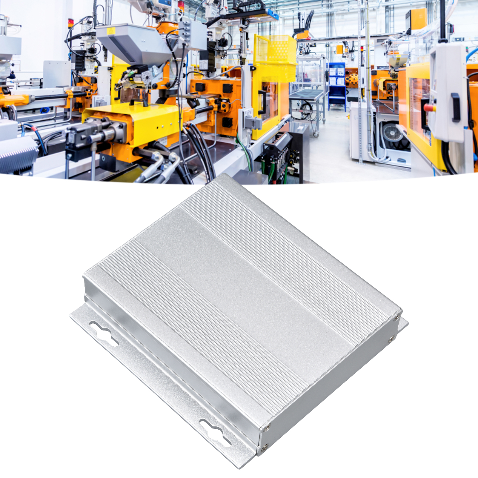 Gehäuse Aus Sandfarbener, Silberfarbener Aluminiumlegierung, 27 X 131 X 130 Mm, Aluminium-gps-gehäuse, Leiterplattengehäuse, Aluminium-decodergehäuse