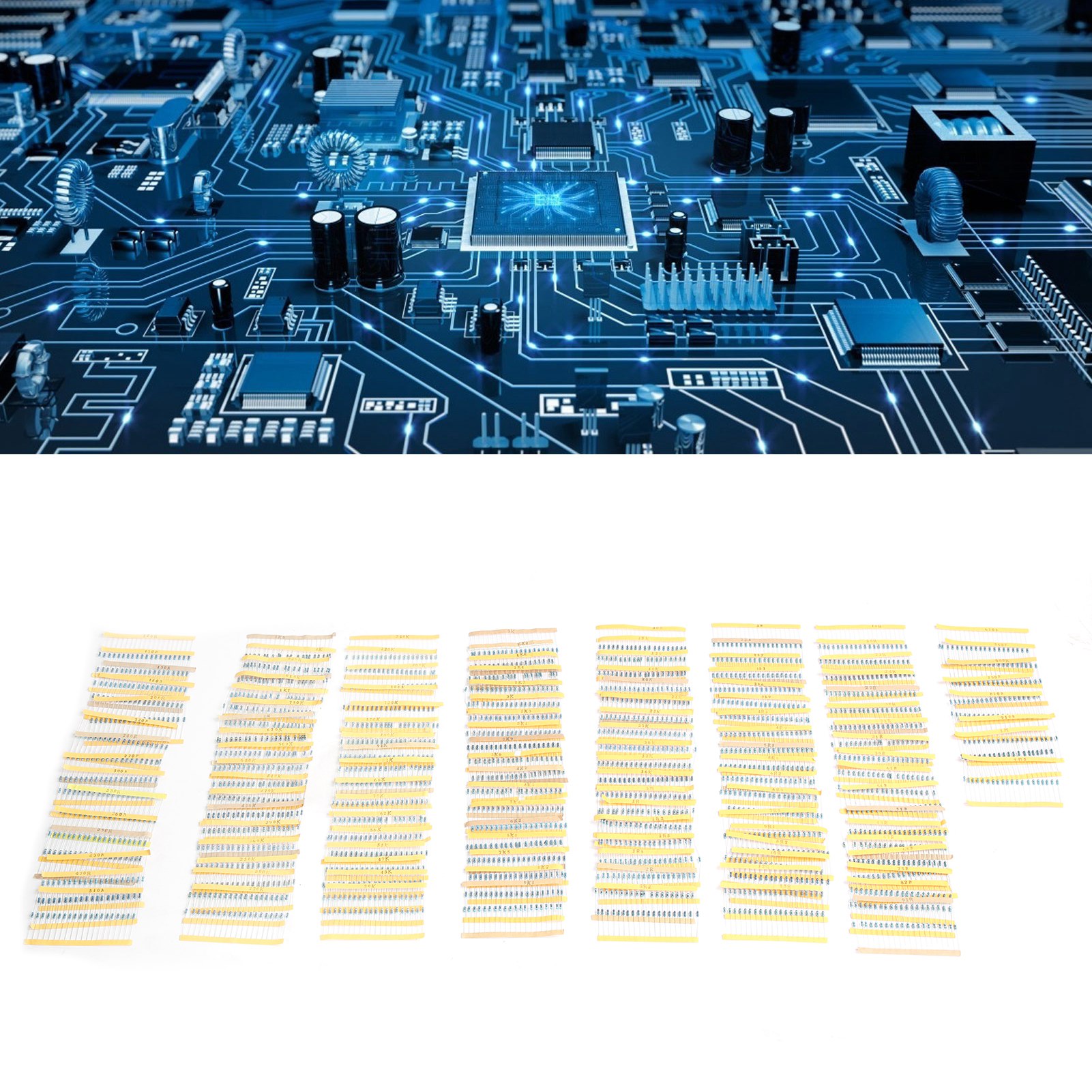 Klassifizierungsset Für Metallfilmwiderstände (2600 Stück, 130 Typen, 1 Ω Bis 3 Mω, 1/4 W)