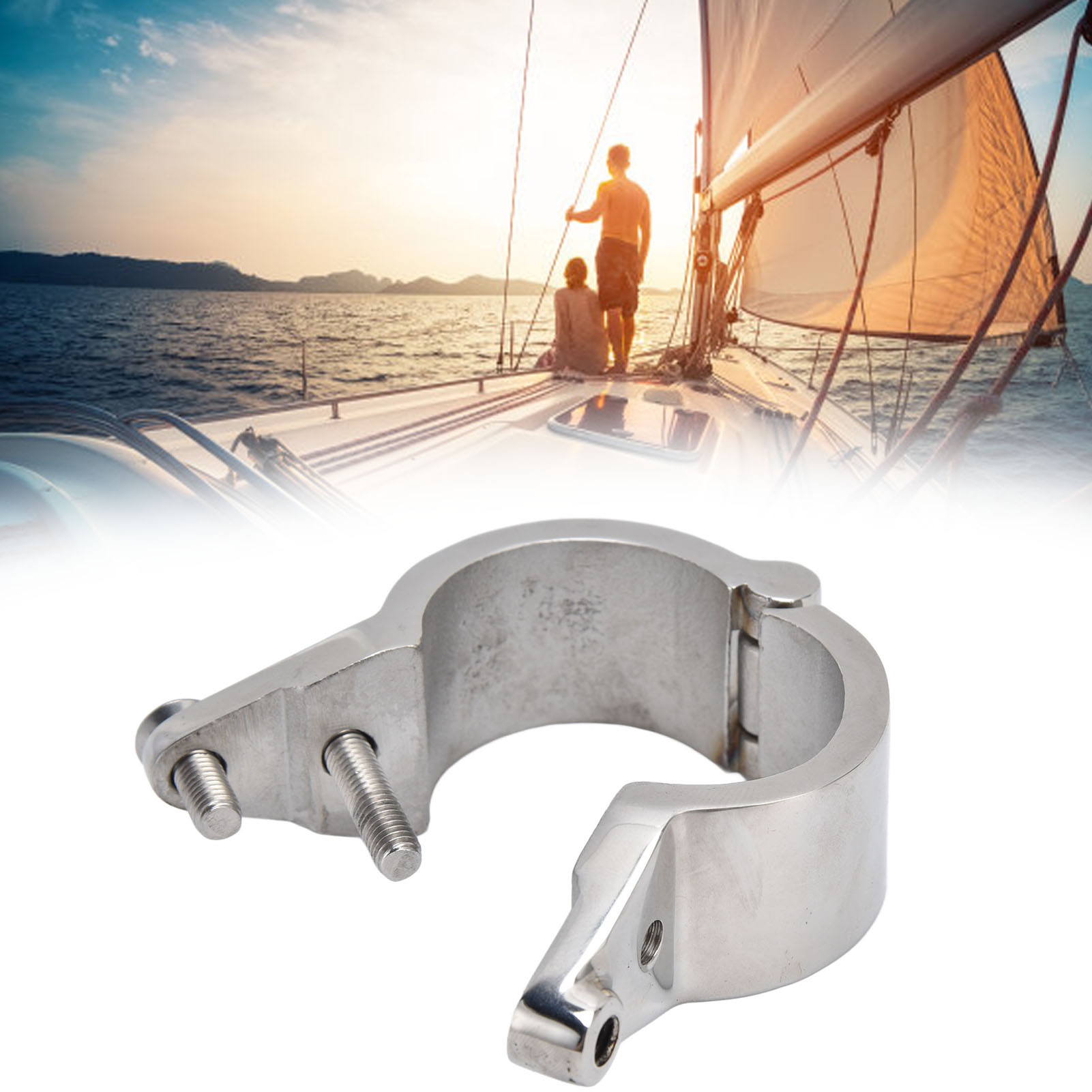 Schlauchschellen Aus Edelstahl 316, Sicherheitsclips Für Die Schifffahrt, Deckbeschläge, Sonnenschutzzubehör Für Yachten, 38 Mm