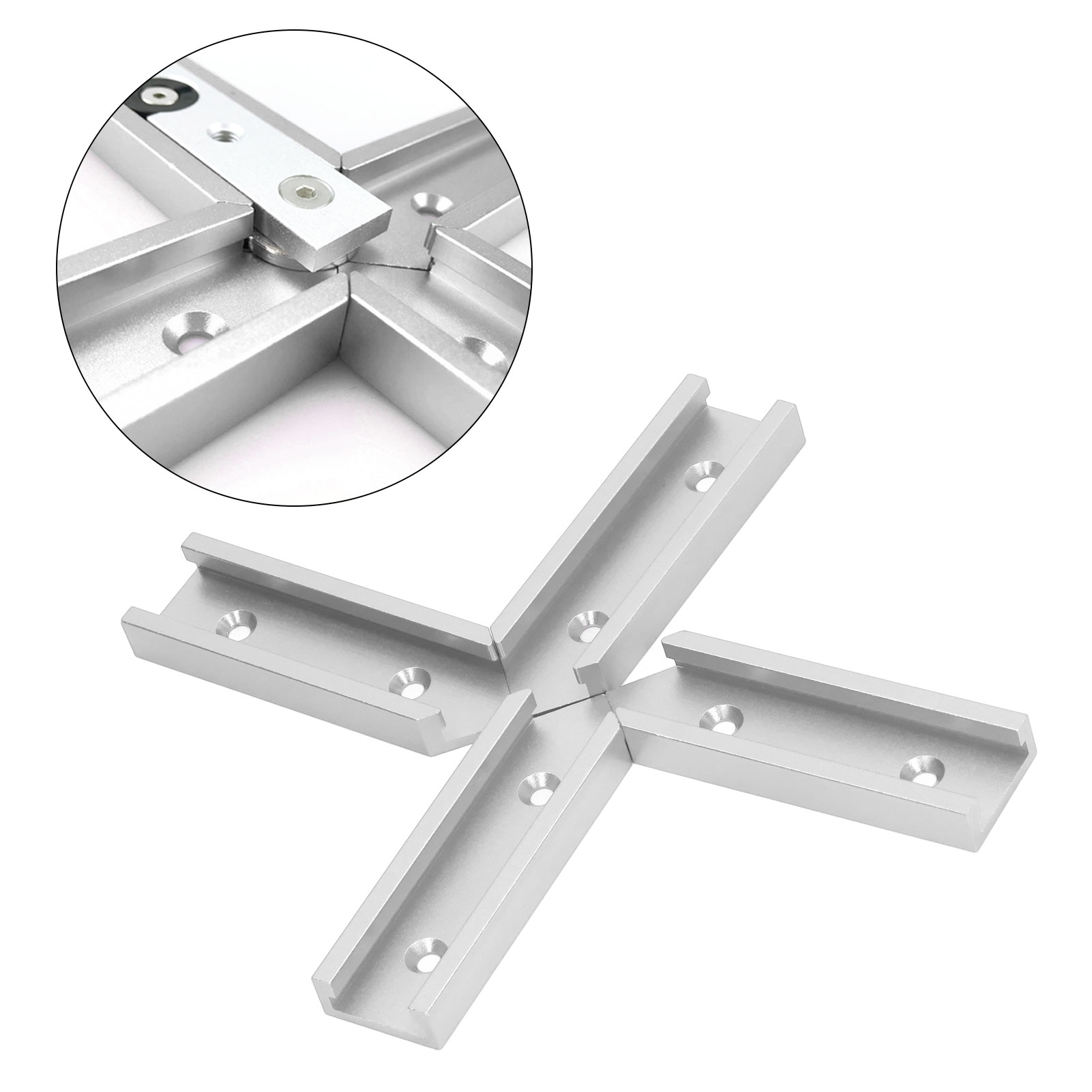 100-mm-t-nut-verbinder, Universell Für Die Holzbearbeitung, Typ 30, Kreuznut, Silber