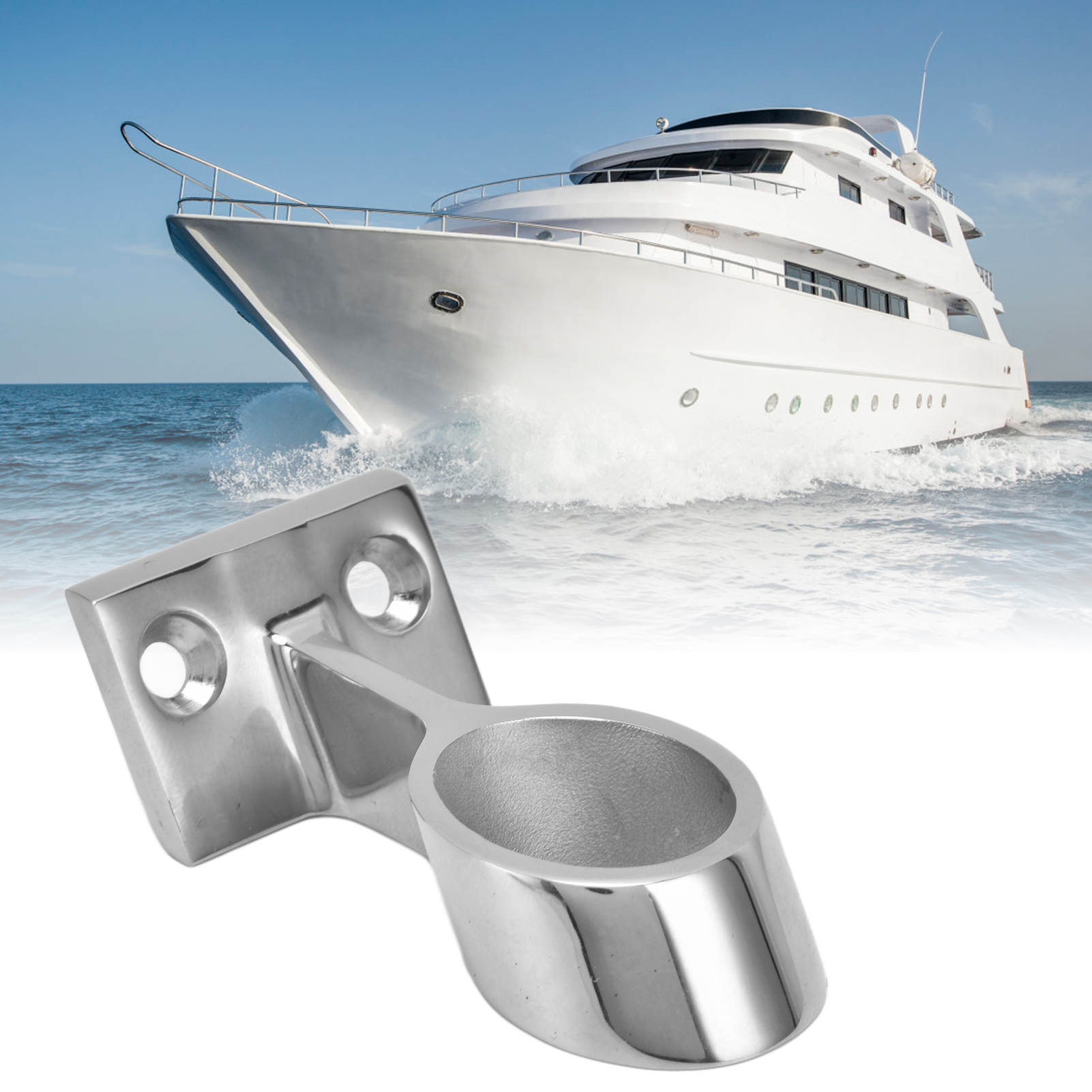 Robuste Montagehalterung Aus Edelstahl 316 Für Boote Und Yachten, Ø 22 Mm