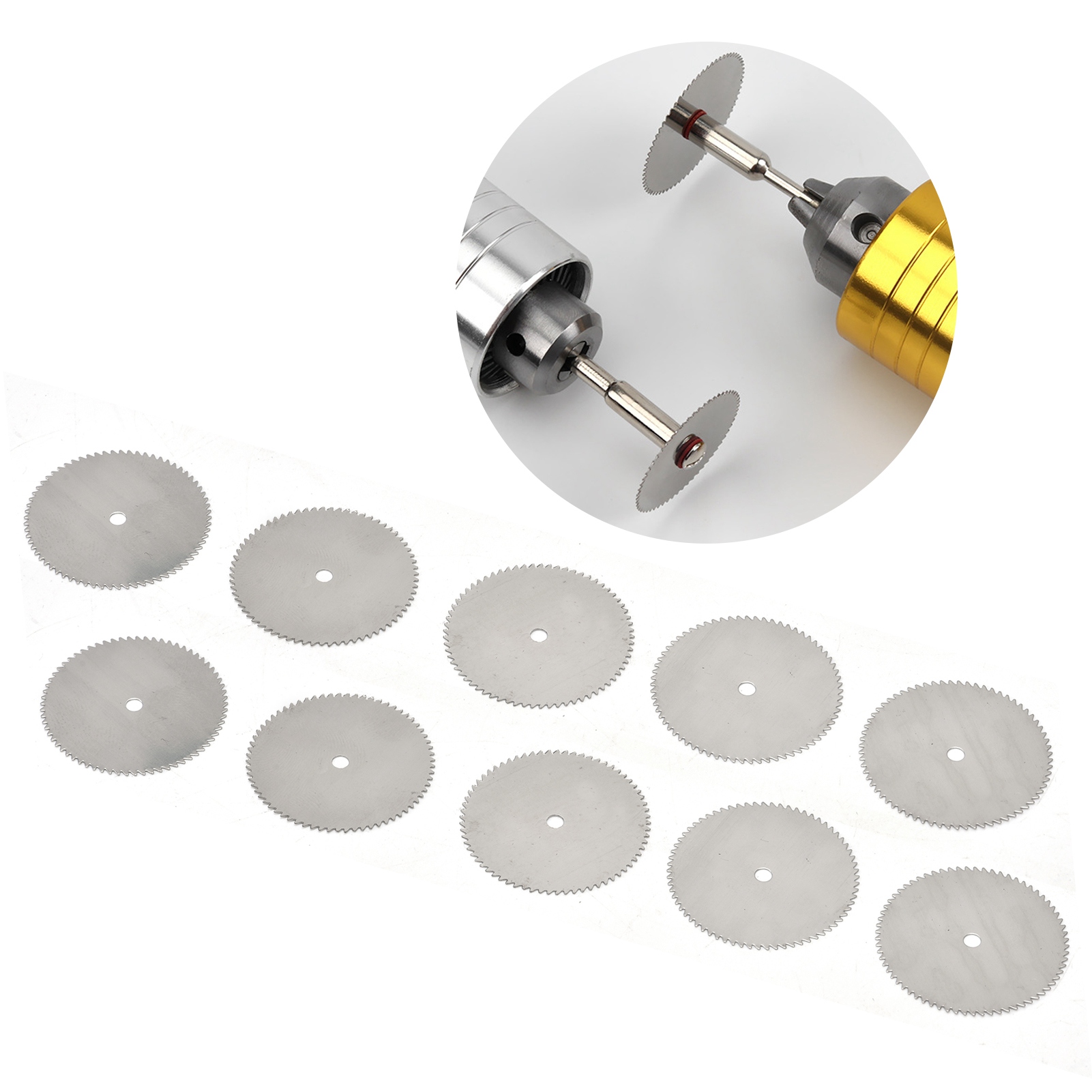 Zubehör Für Elektrische Schleifmaschinen, Miniatur-sägeblätter Aus Edelstahl Für Die Holzbearbeitung, Trennscheiben Für Elektrische Schleifmaschinen, Verkauft Im 10er-set + Einer 2,35 Mm (32 Mm) Verbi