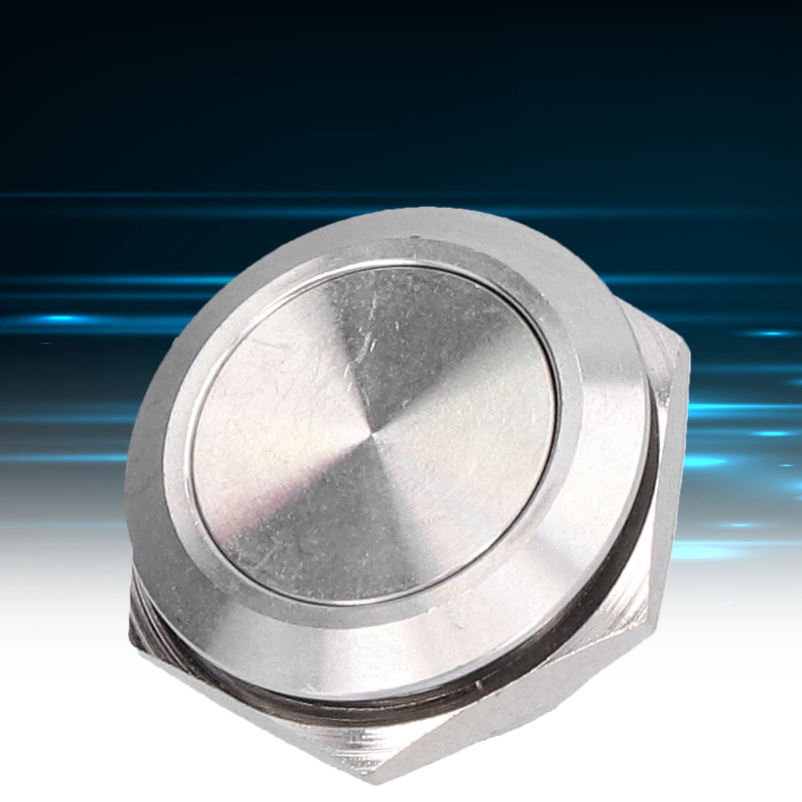Verkauft In 5er-packs: 12/16/19/22/25 Mm Ultrakurzer Metall-touch-schalter, Selbstzurückstellend, Sofortige Bedienung, Ultradünn, Wasserdicht, 19 Mm.