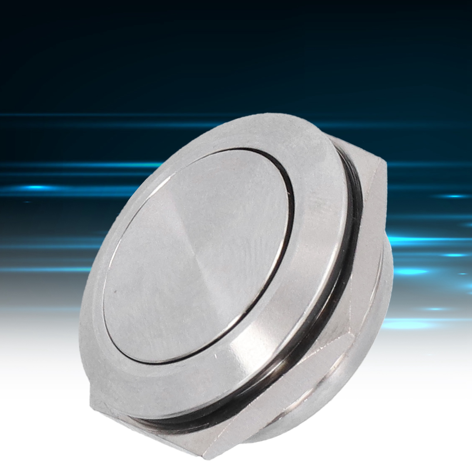Verkauft In 5er-packs: 12/16/19/22/25 Mm Ultrakurzer Metall-touch-schalter, Selbstrückstellend, Momentanfunktion, Ultradünn, Wasserdicht, 25 Mm.