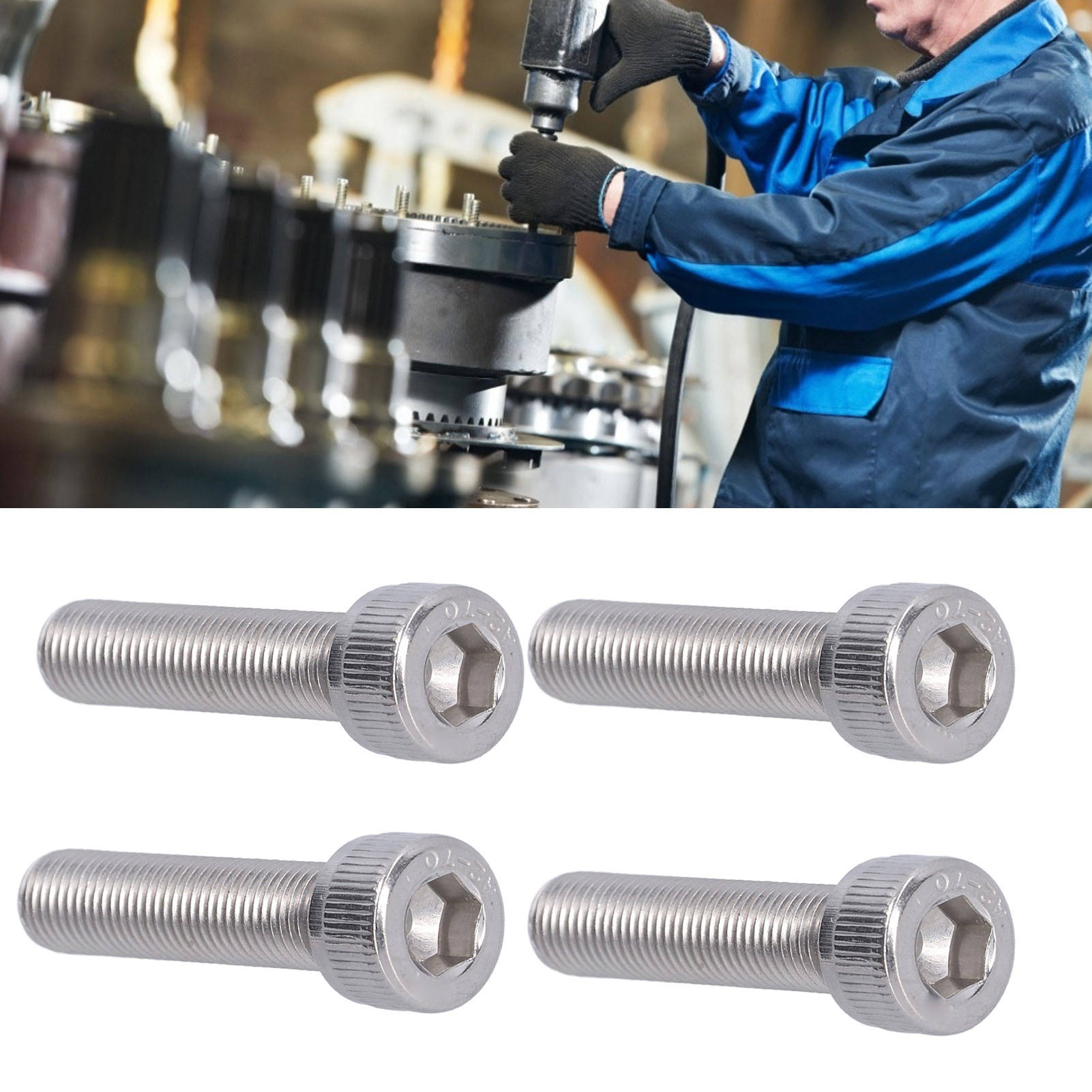 M10 X 1,25 Mm Innensechskantschraube Aus Edelstahl A2, M1045 Feingewinde