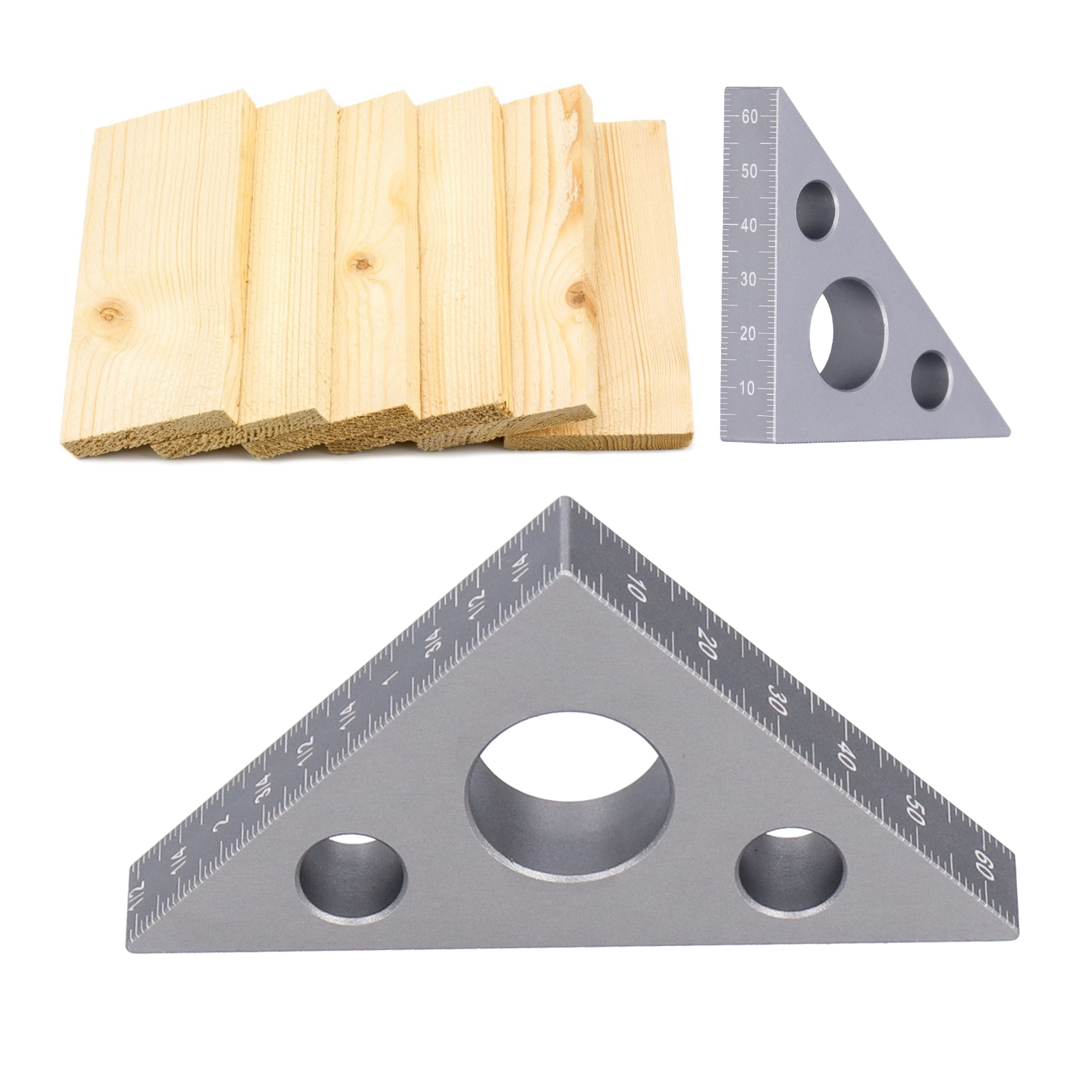 Präzisionswinkel Aus Silber, Kleiner Holzbearbeitungswinkel, Messwerkzeug Für Die Holzbearbeitung, Höhen- Und Winkelmesser, Winkel Aus Aluminiumlegierung.
