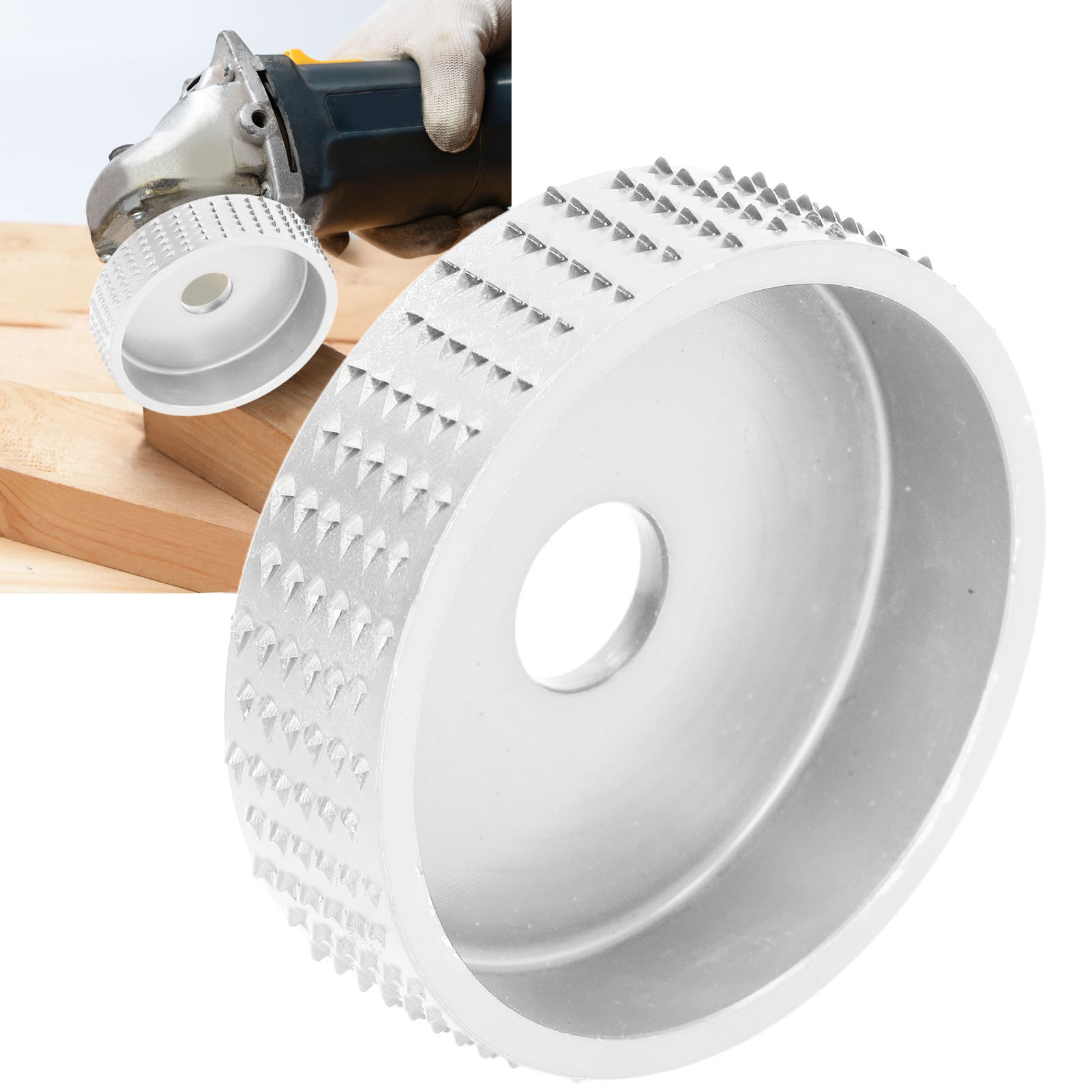 75-mm-schleifscheibe Für Winkelschleifer, Holzschnitzscheibe, Schleifscheibe, Winkelschleiferzubehör, Silber
