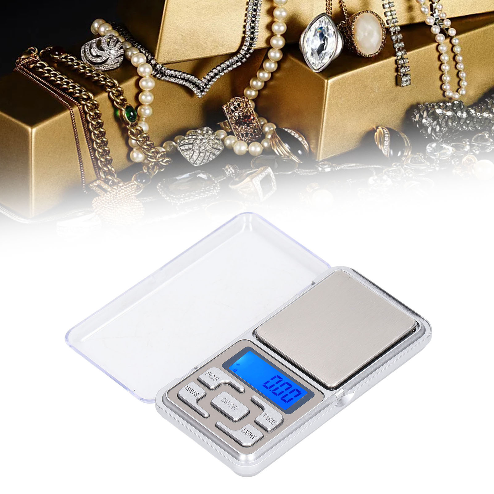Lippenstiftwaage, Lebensmittelwaage, Karatwaage, Elektronische Miniwaage, Handywaage, Präzisions-schmuckwaage, 500 G/0,01 G