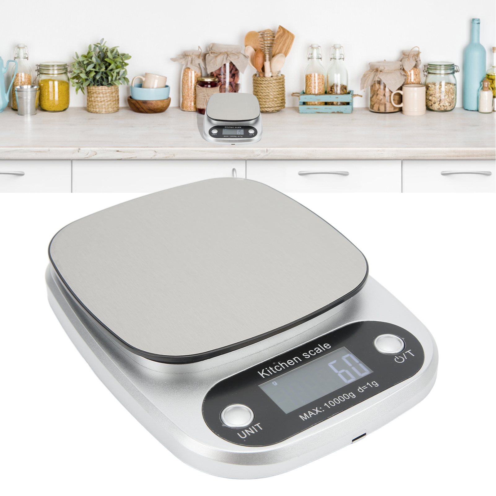 Elektronische Waage Aus Edelstahl Ch-305, Maximale Kapazität: 10.000 G, Genauigkeit: 1 G