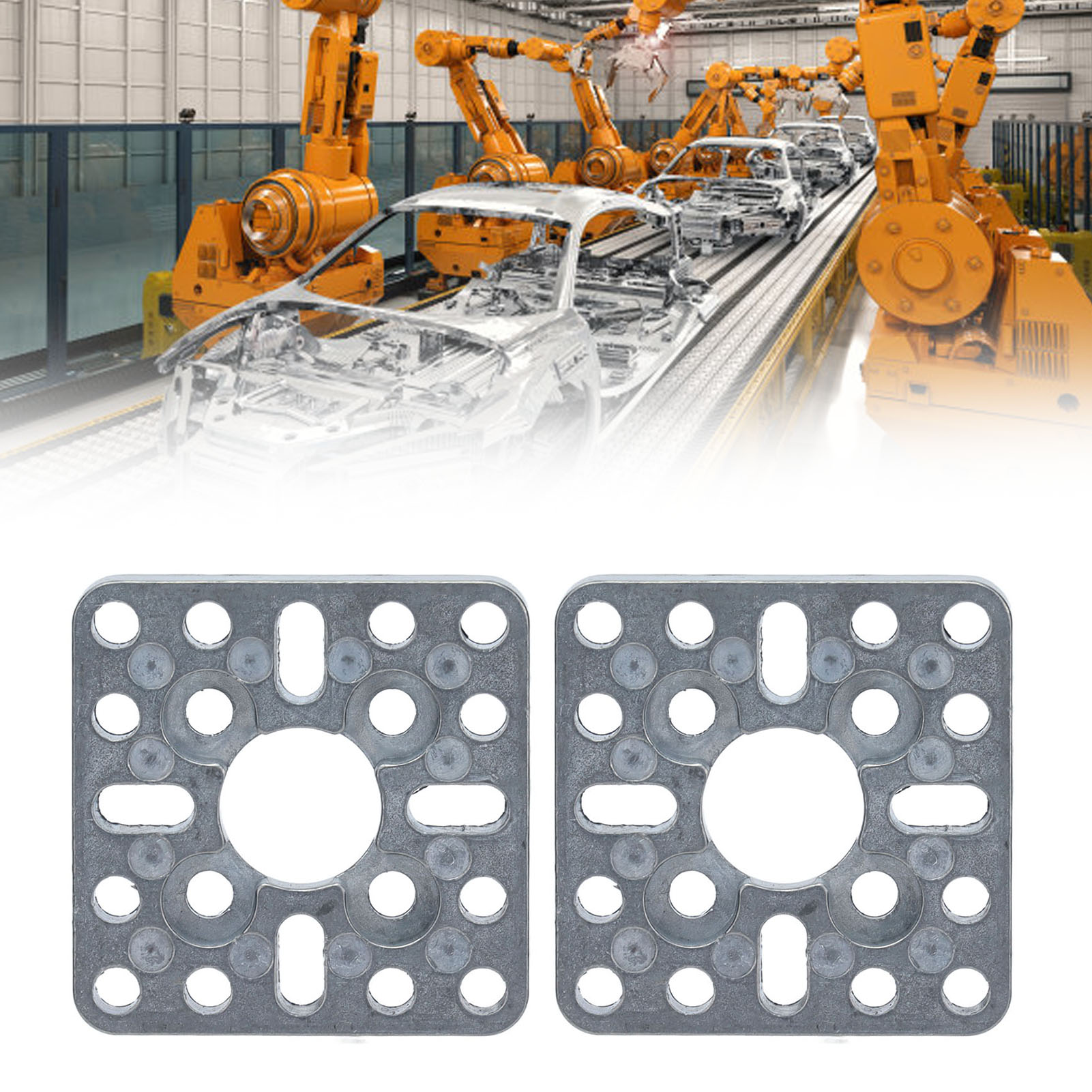 3222-0001-0001 Packung Mit 2 Stück, Flache Montagebasis Mit Standardbohrungen 40 Mm X 40 Mm