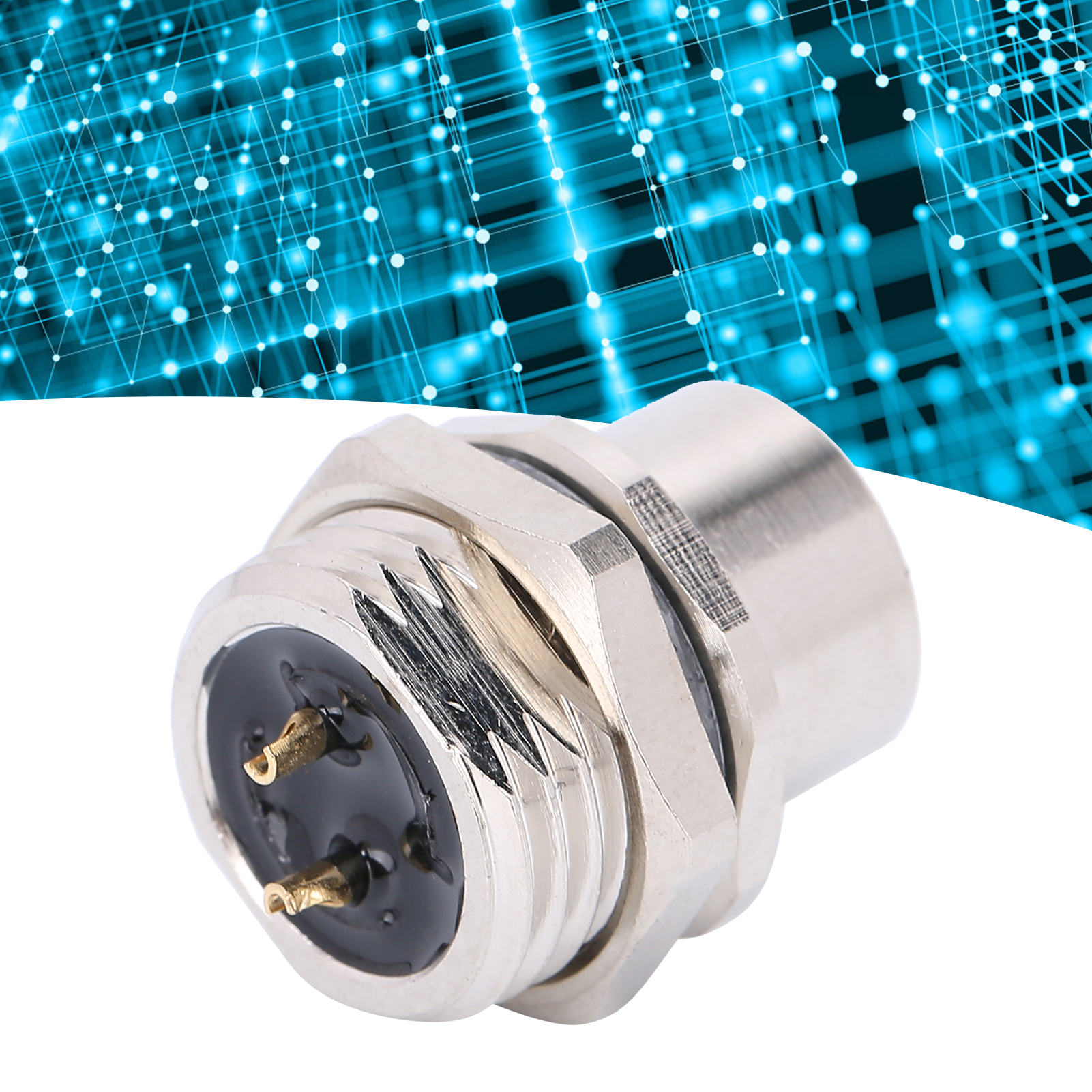 M12-b-s2 Frontmontagebuchse Mit Wasserdichtem M12-stecker