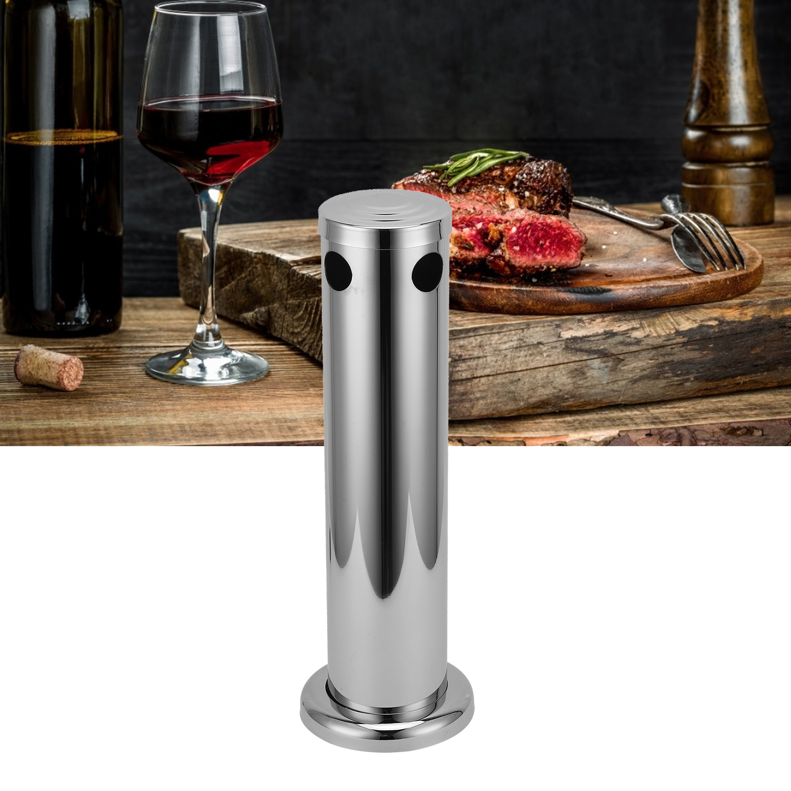 Bierzapfanlage Aus Edelstahl Mit Doppelwandiger Biersäule Aus Edelstahl