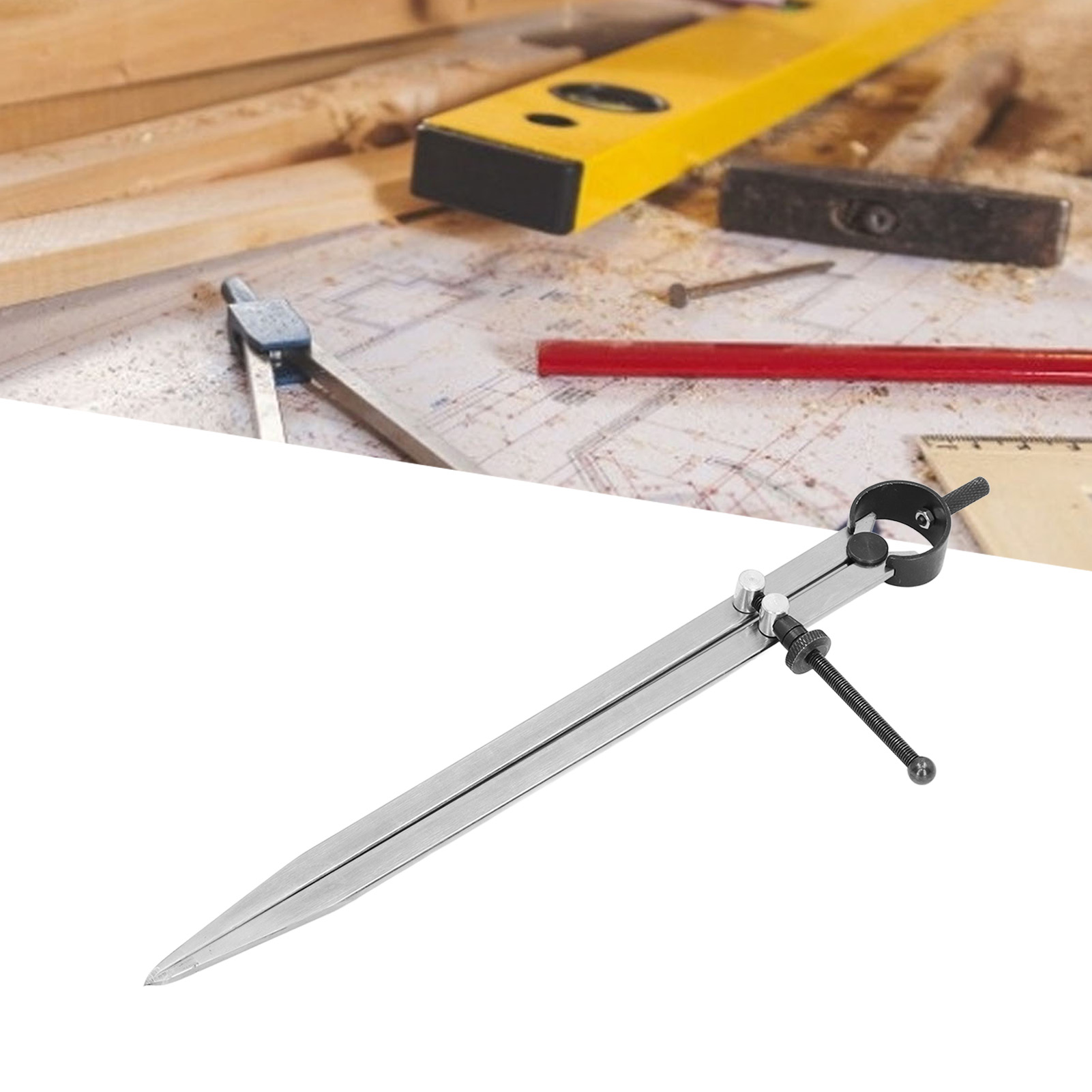 Federbelasteter Messschieber Mit Flachen Ansätzen, Distanzmessschieber, Rundmessschieber, Schiebemessschieber, Kantenpresswerkzeug Aus Pflanzlich Gegerbtem Leder, 250-mm-teilzirkel